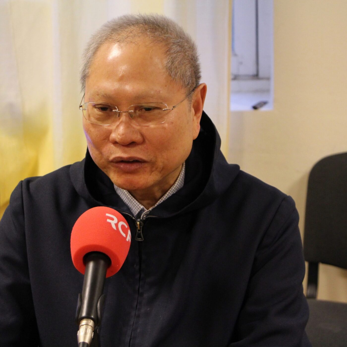 Frère Simon, moine de l'abbaye de Landévennec dans le Finistère