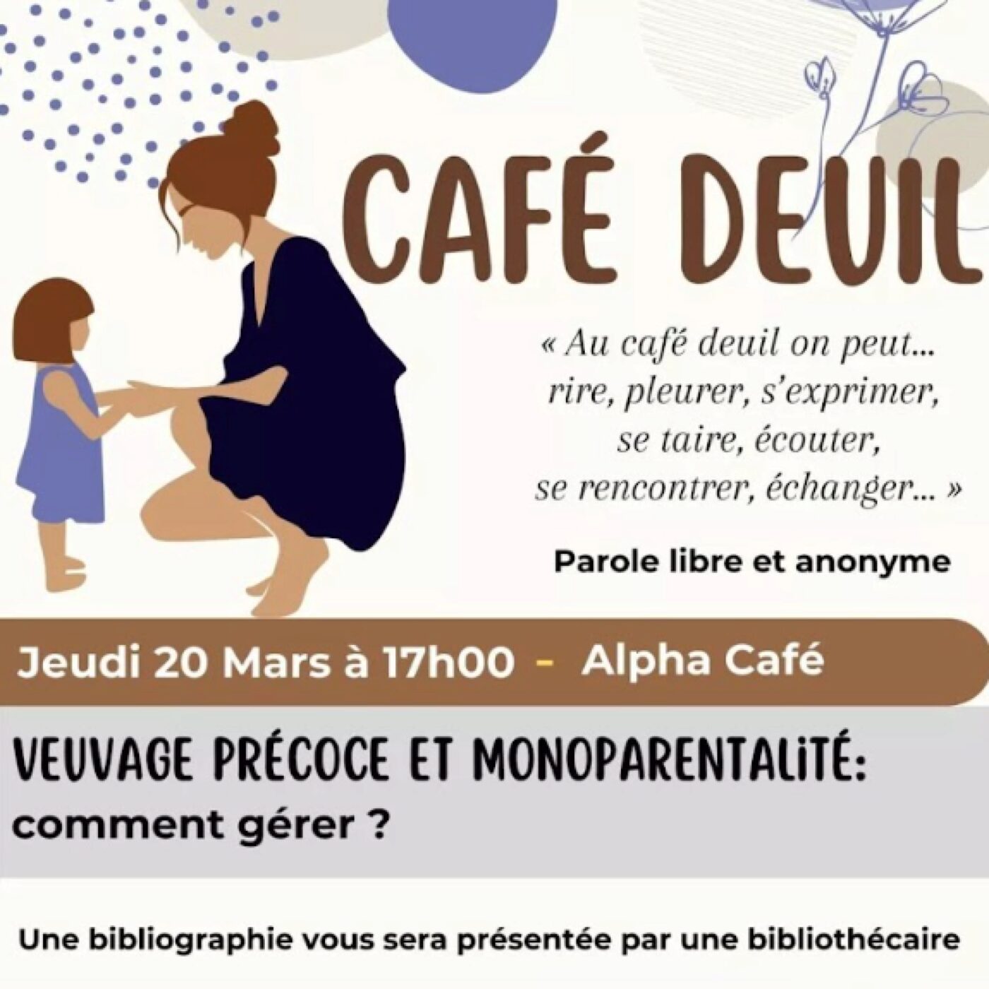 Nouveau Café deuil proposé jeudi (20 mars) à la médiathèque l'Alpha à Angoulême episode artwork