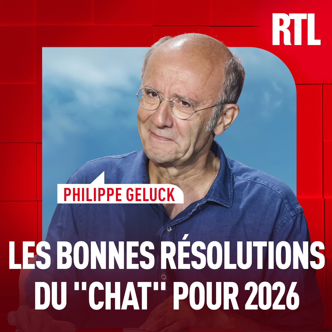 Et si on essayait de + rire en 2026? c'est la 1ère résolution du Chat de Philippe Geluck