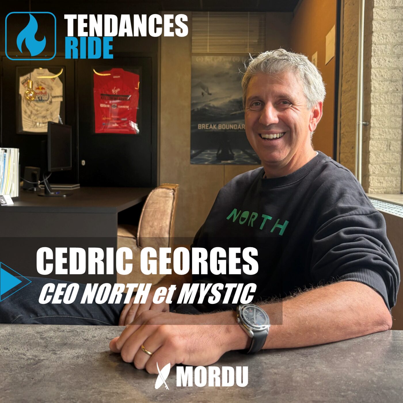 episode cover Tendances Ride #21 – Cédric Georges, CEO de North Kiteboarding, North Foils & Mystic | Kitesurf, Wing, Foil