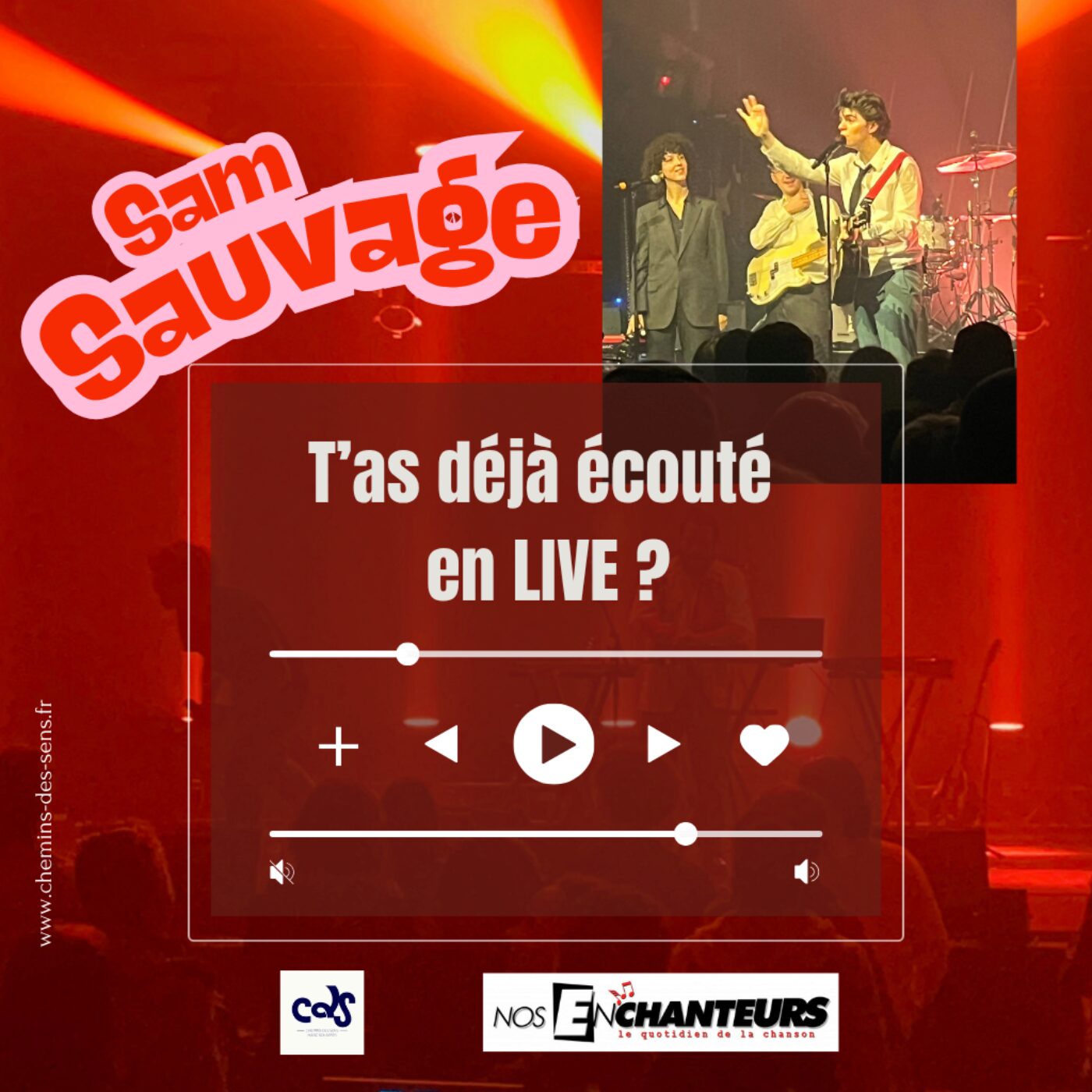 episode cover T'as déjà écouté en live Sam Sauvage ?