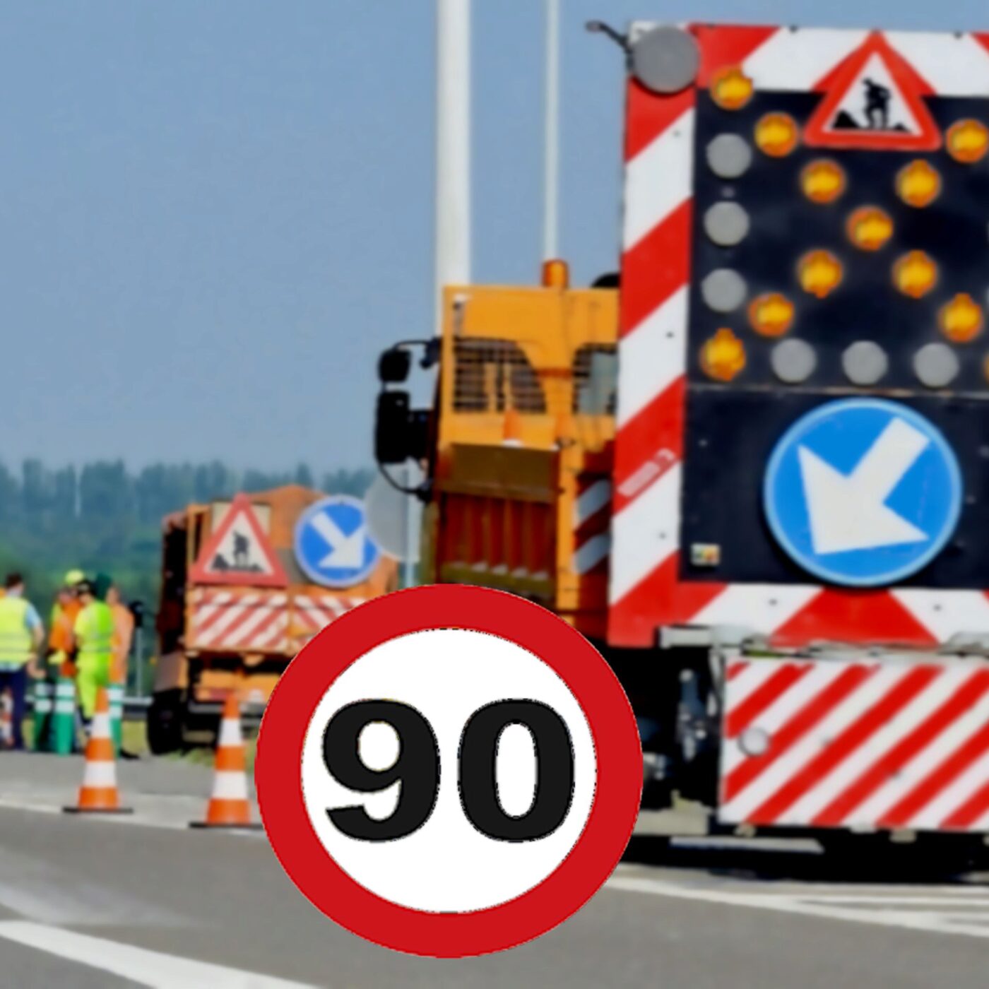 Sécurité Routière "Pour la sécurité de tous, repectez les 90 km/h à l'approche des chantiers mobiles" episode artwork
