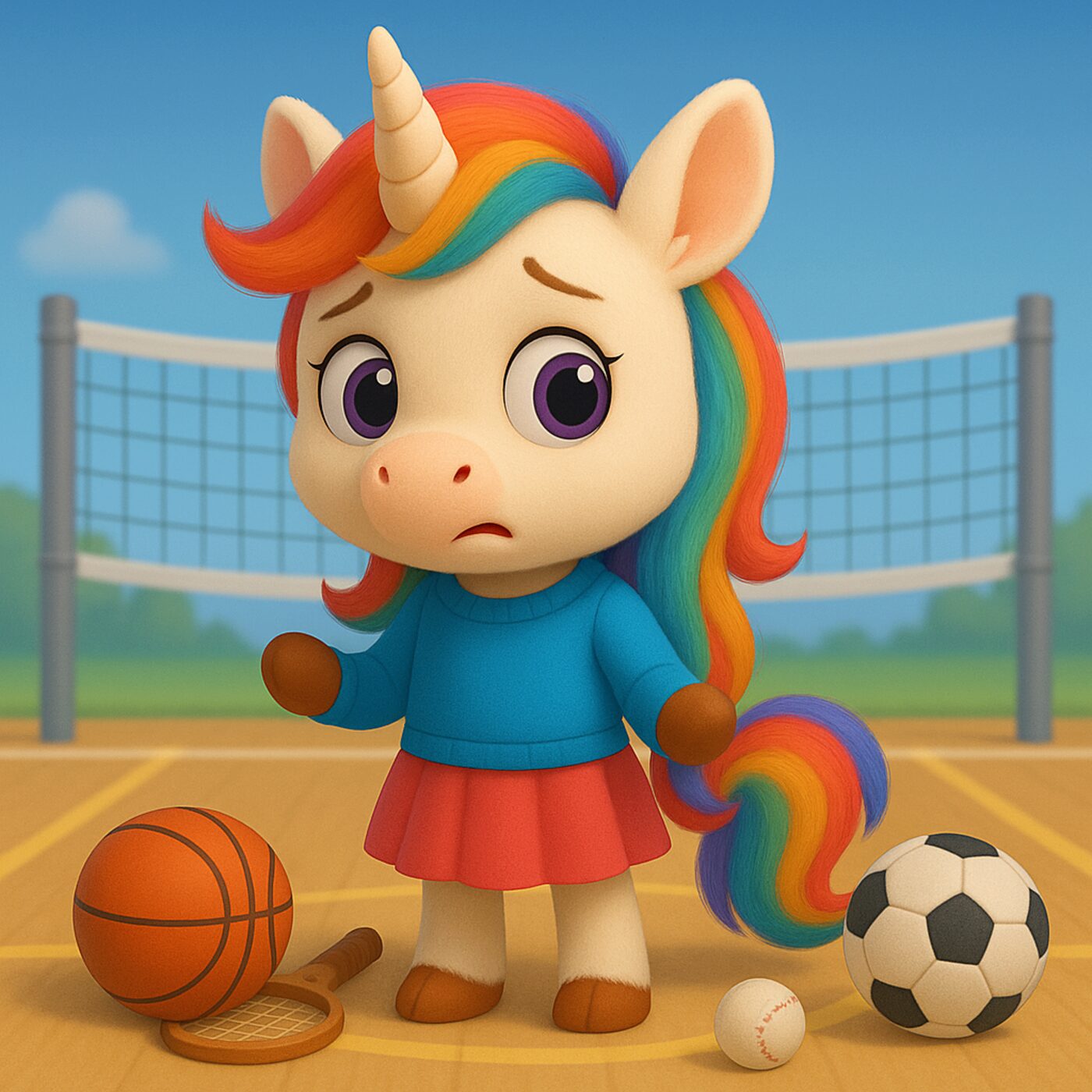 Petite Licorne veut faire du sport Petite Licorne veut faire du sport