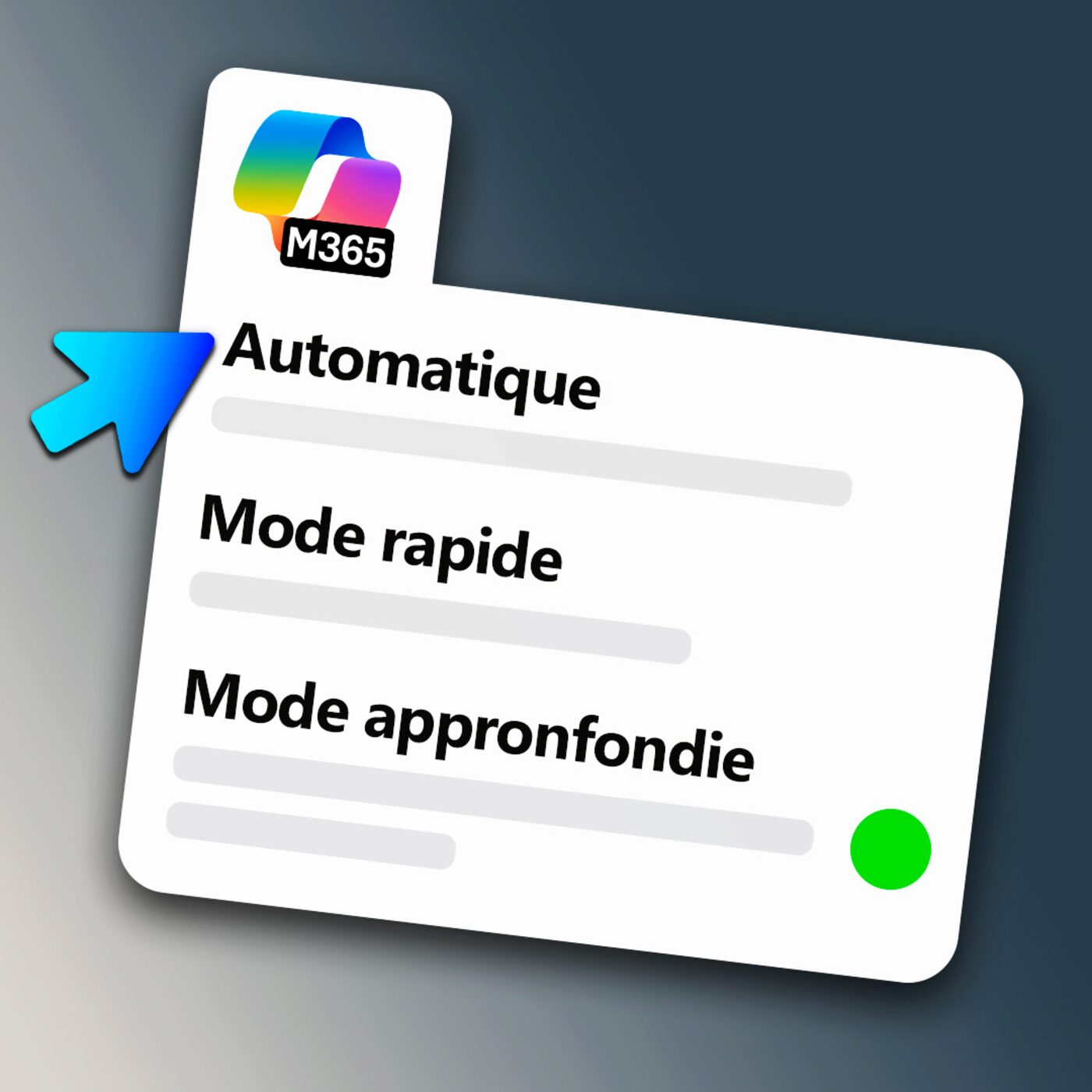 Comment Choisir Le Meilleur Mode Copilot M365 ? (GPT-5 Rapide/Approfondie)