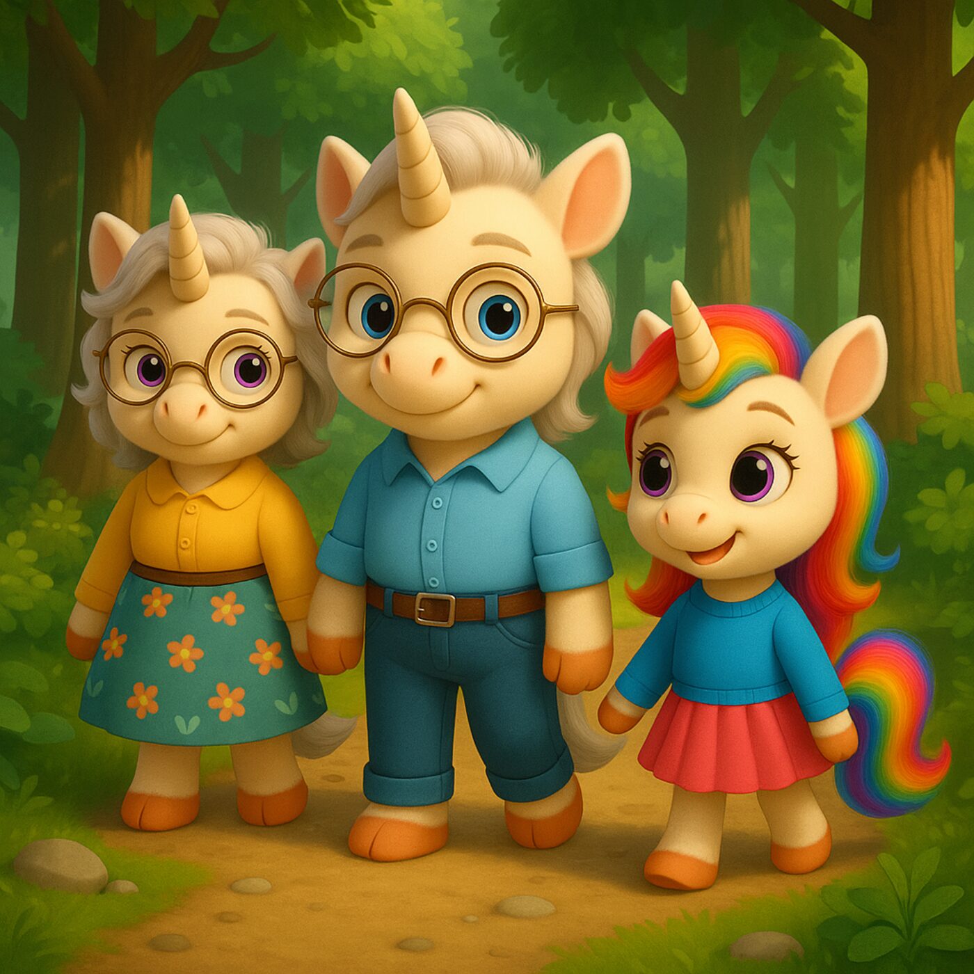 Petite Licorne va voir Papy et Mamy Petite Licorne va voir Papy et Mamy