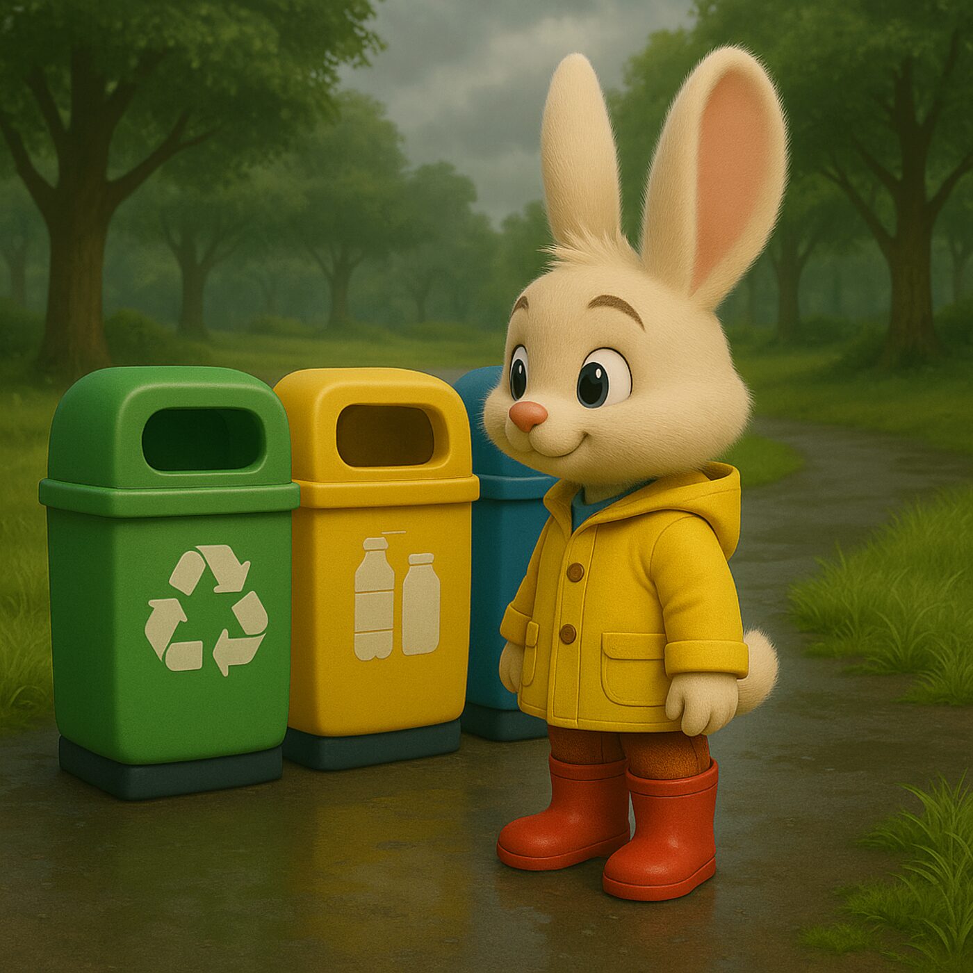 Petit Lapin apprend à trier ses déchets Petit Lapin apprend à trier ses déchets