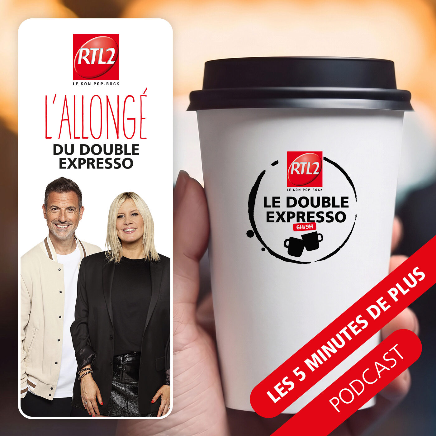 L\'allongé du Double Expresso RTL2