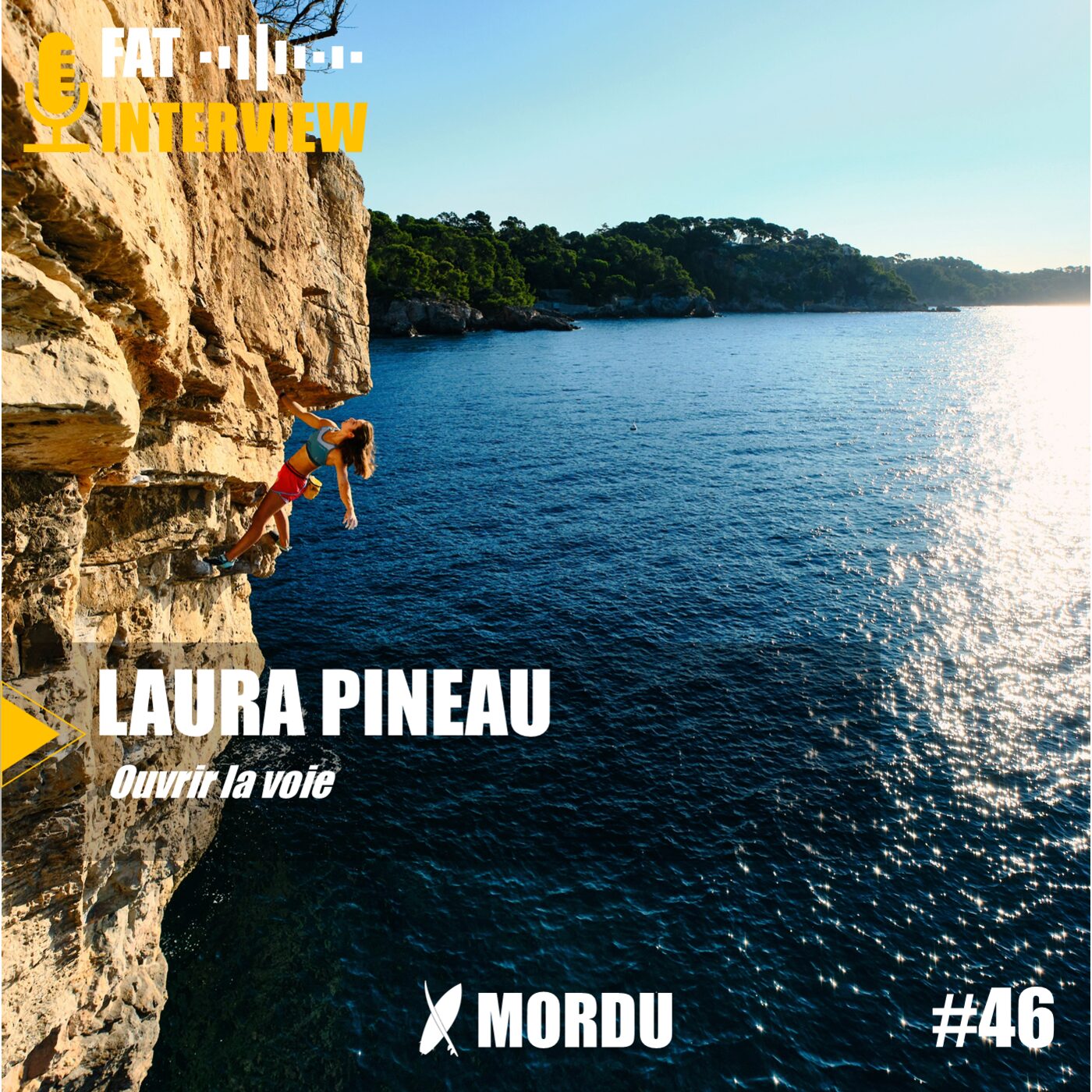 episode cover 46 - Laura PINEAU - Ouvrir la voie | Escalade