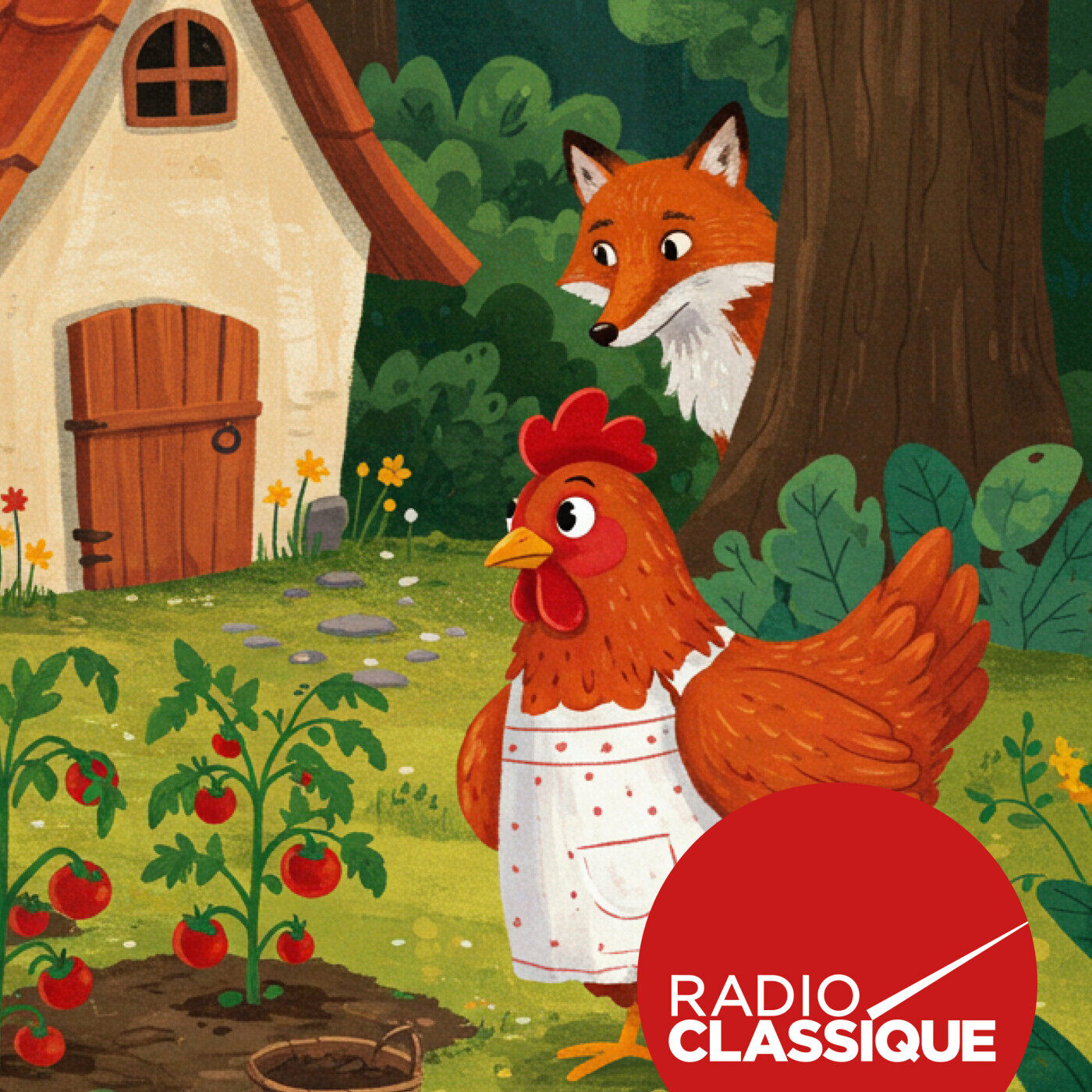 La poule rousse et le renard – Collection Histoires de poussins