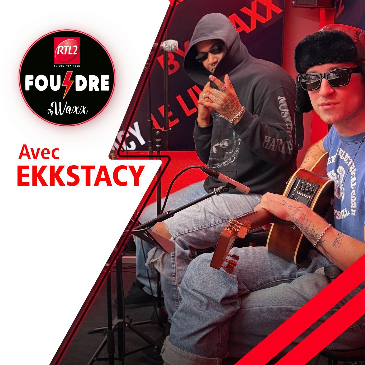 Ekkstacy et Waxx interprètent "One day I'll wake up from this" en live dans Foudre