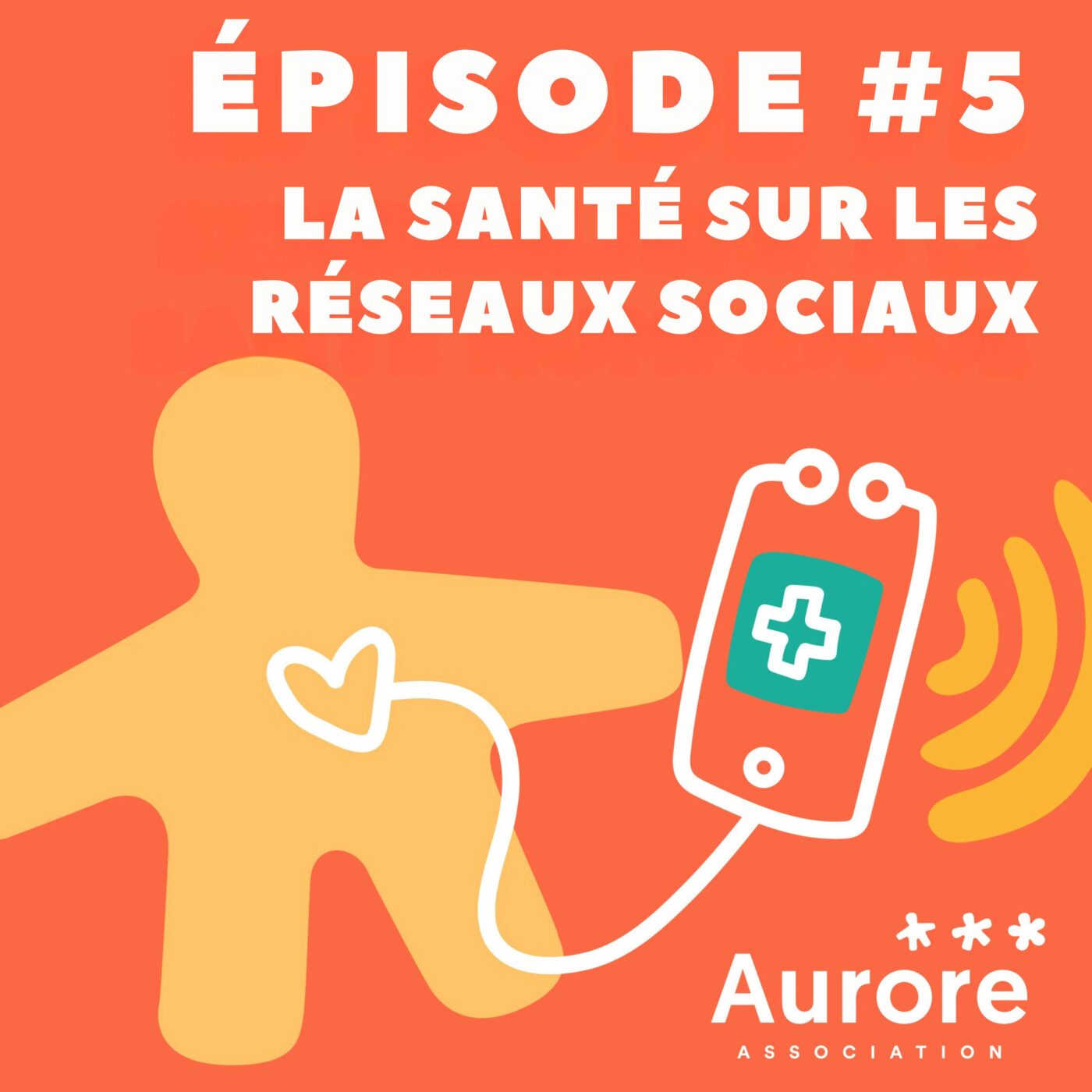 episode cover 5. Peut-on croire les conseils santé sur les réseaux sociaux ? Témoignages d'Alexy et Laura et conseils d'Elisabeth Feytit