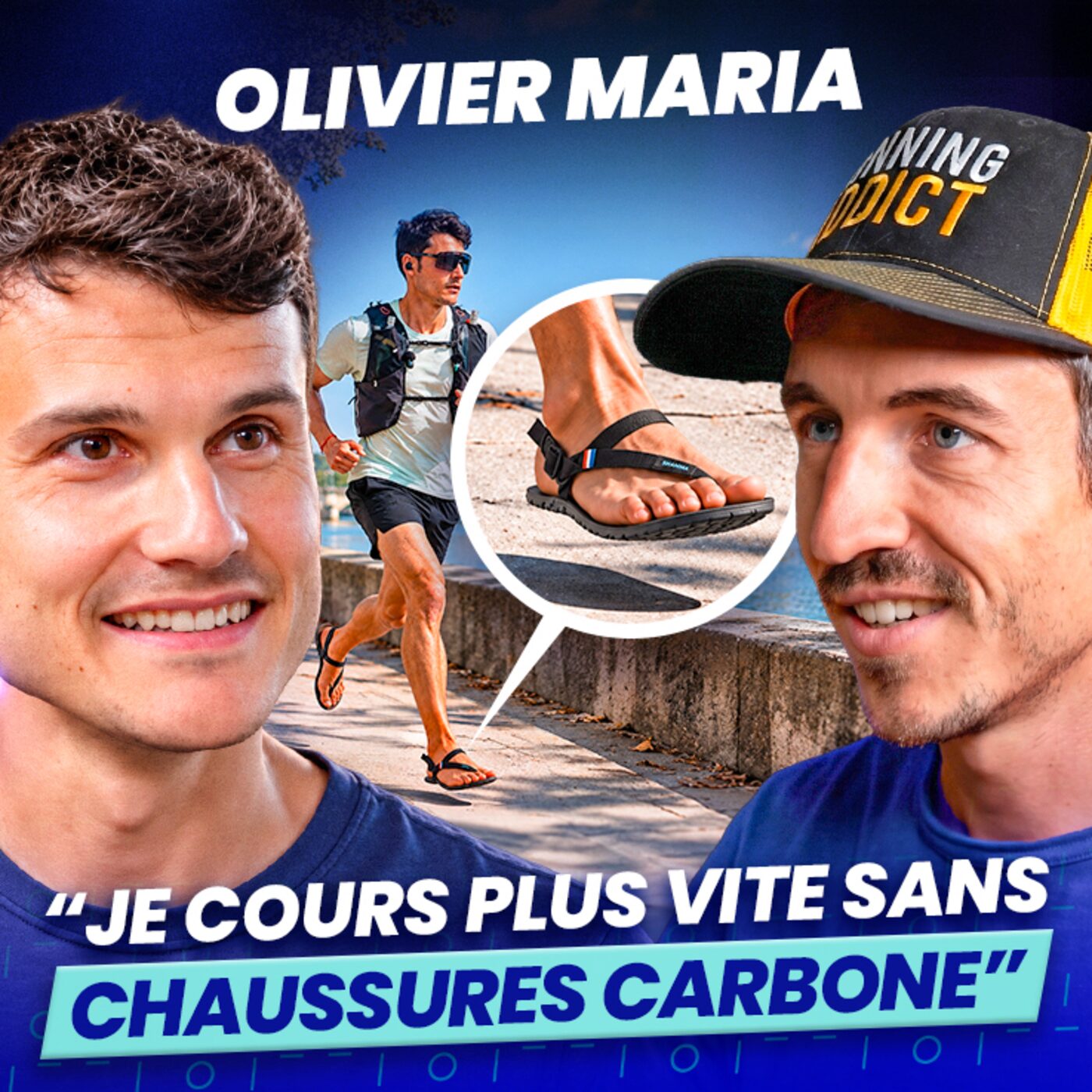 Battre 95 % des marathoniens en sandales : le paradoxe Olivier Maria