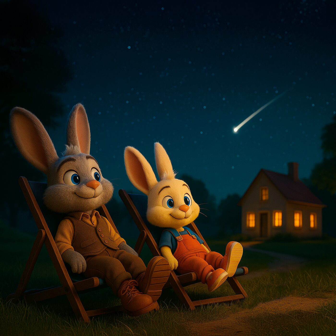 Petit lapin et la nuit des étoiles filantes