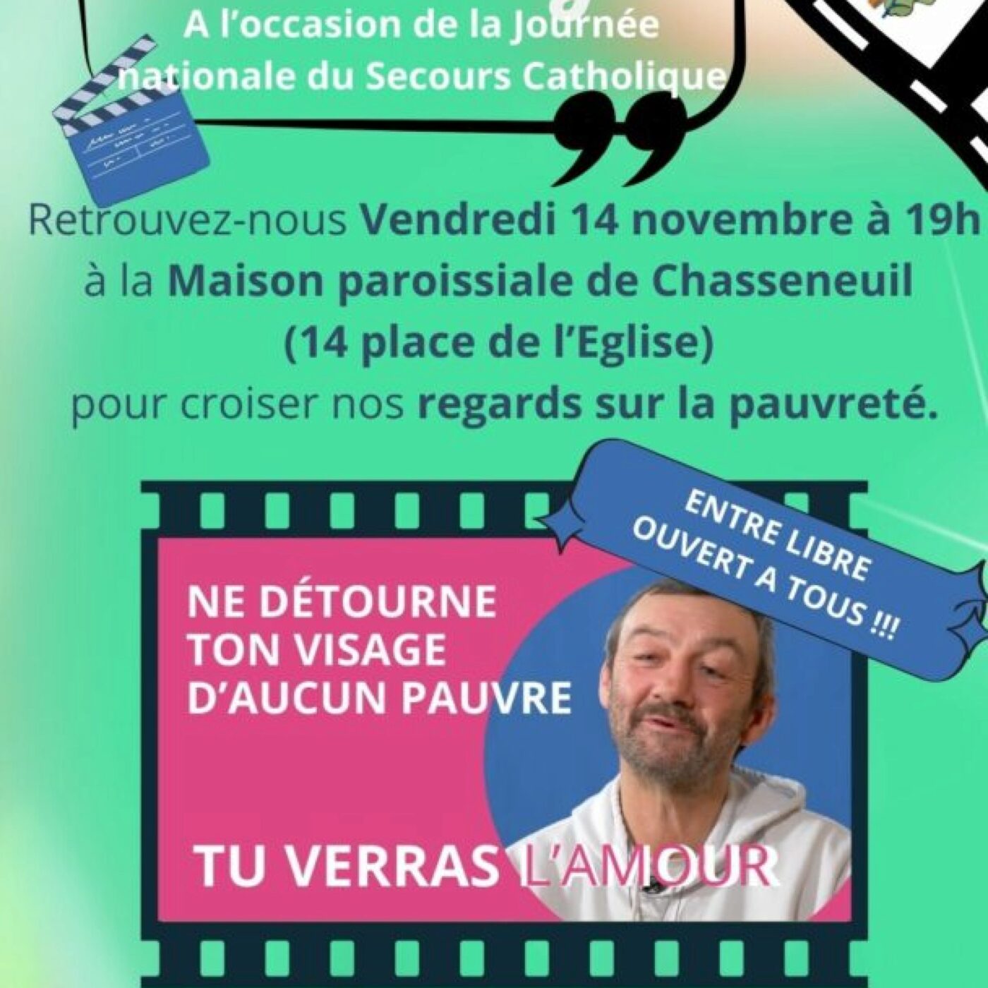 Un ciné-partage à Chasseneuil et le groupe convivial du Secours catholique episode artwork