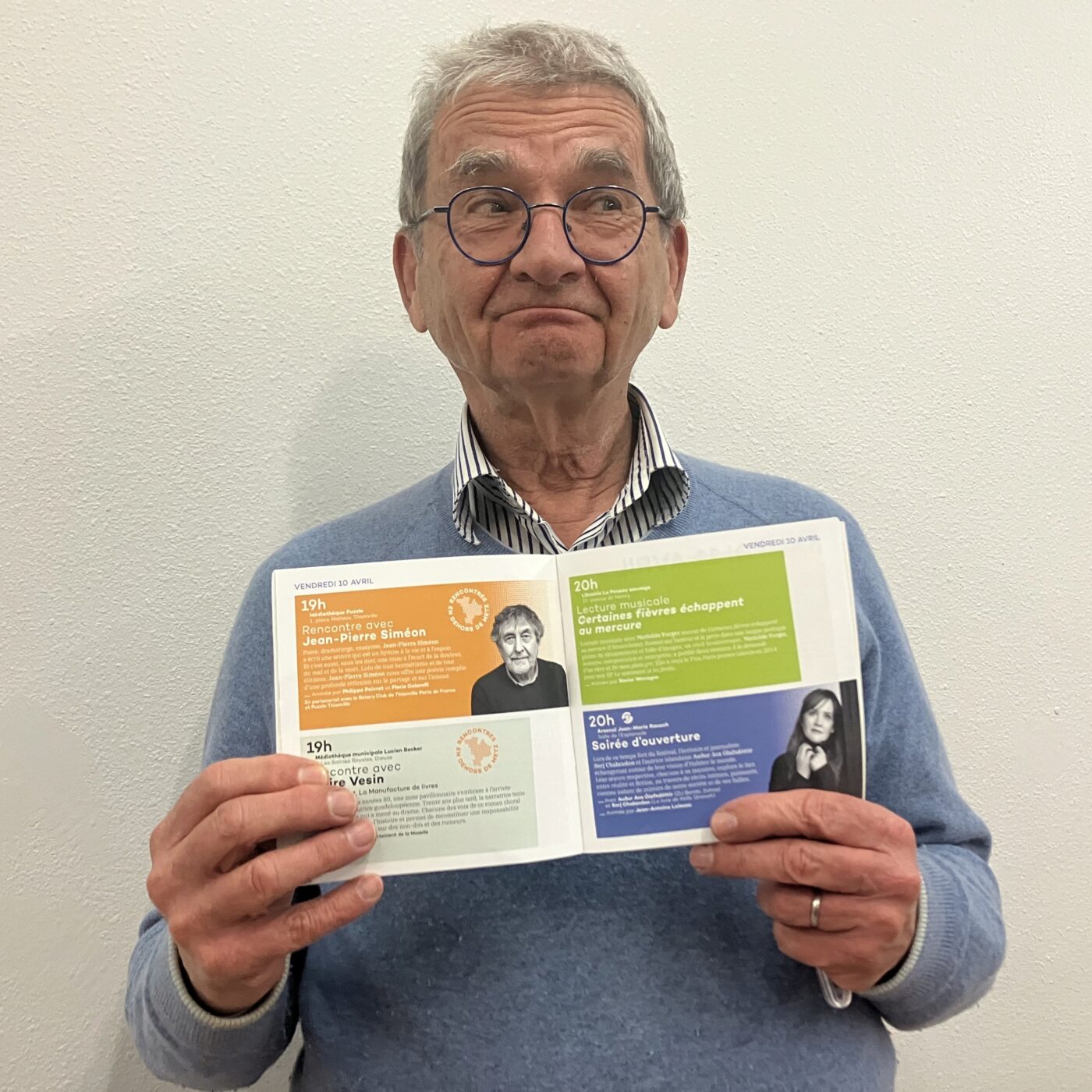 Jean-Pierre Simeon, 10 avril au Puzzle, Le Livre en dehors de Metz — Focus en Moselle cover