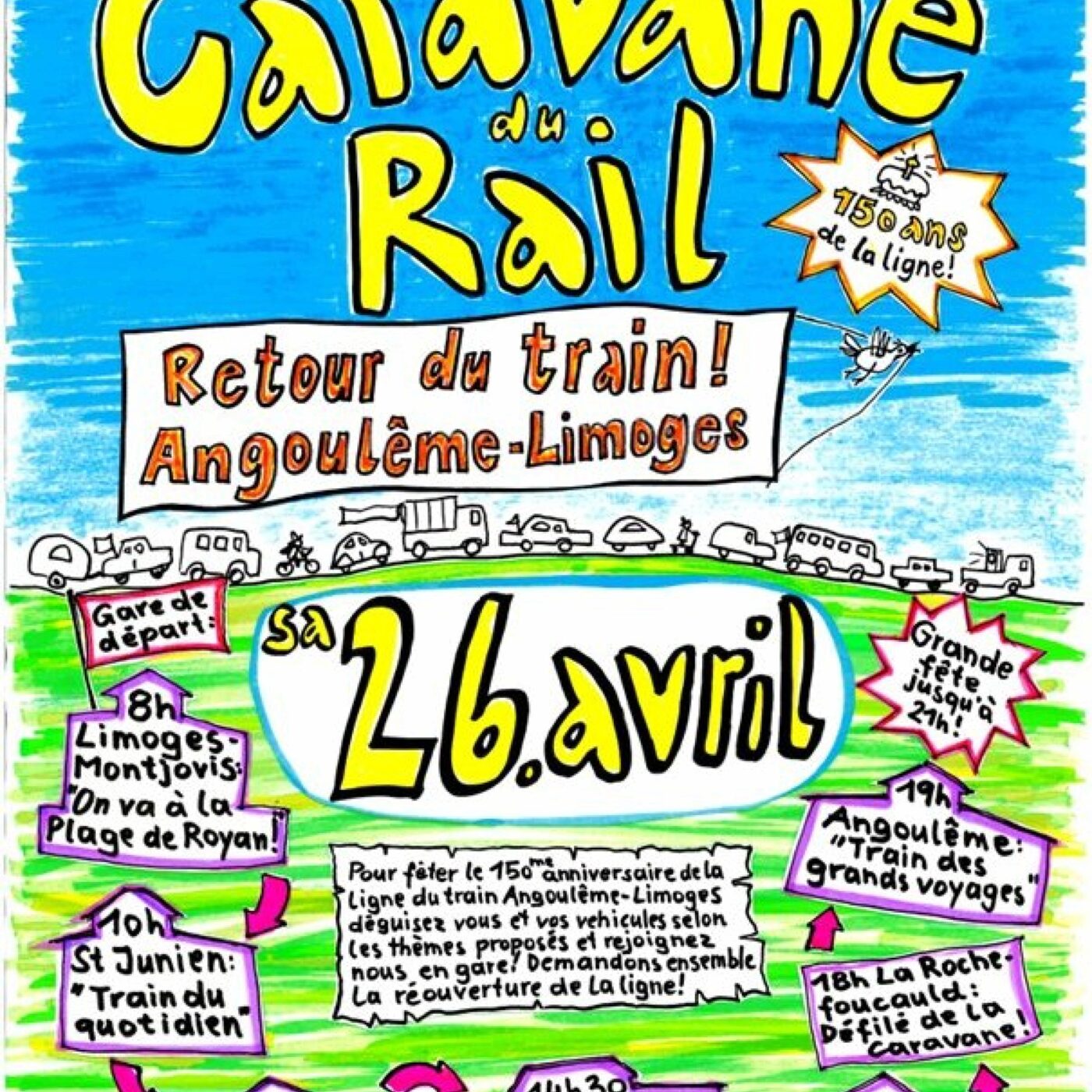 Caravane du rail samedi 26 avril entre Angoulême et Limoges episode artwork