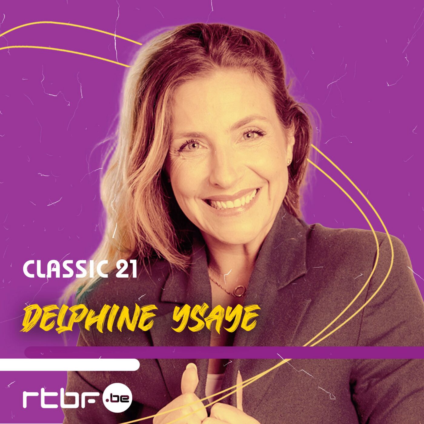 Delphine Ysaye au micro de Dominique Dricot