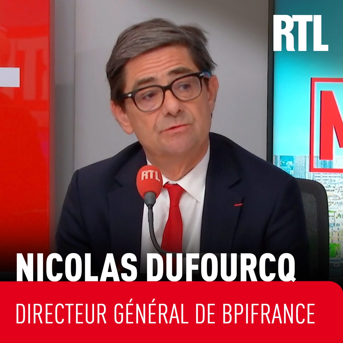 "Y'a plus un sou" : sur RTL, le patron de Bpifrance met en garde contre un risque de "dépendance de la France à des pays extérieurs prédateurs"
