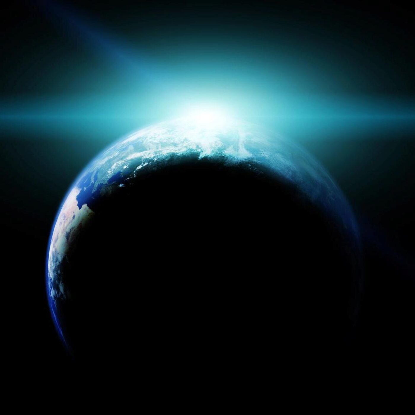 Des signes de l'espace, de l'indigo et la bioluminescence