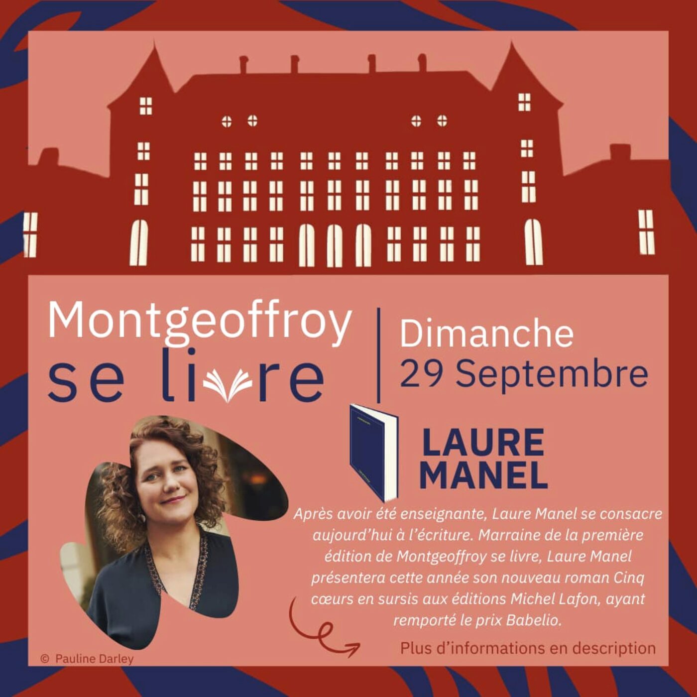 Rencontre avec Laure Manel présente le 29 septembre à Montgeoffroy episode artwork