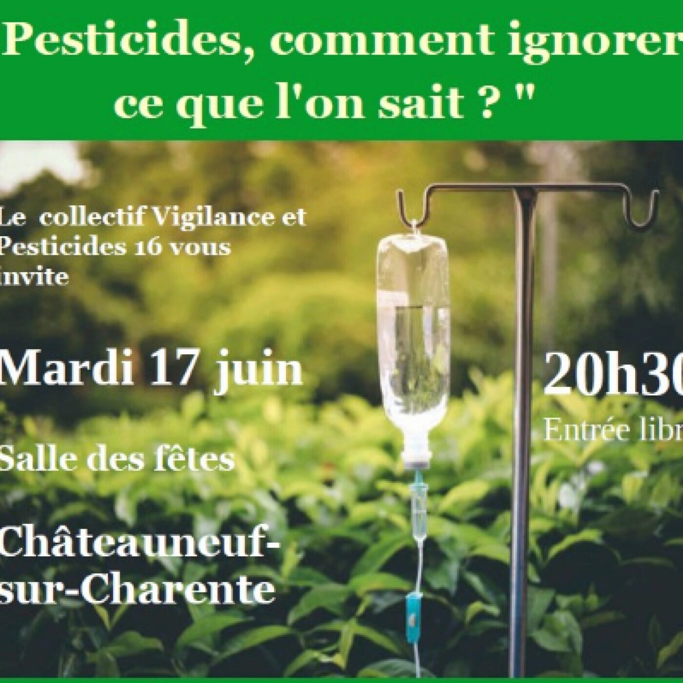 Conférence sur le thème "Pesticides, comment ignorer ce que l'on sait ?" episode artwork