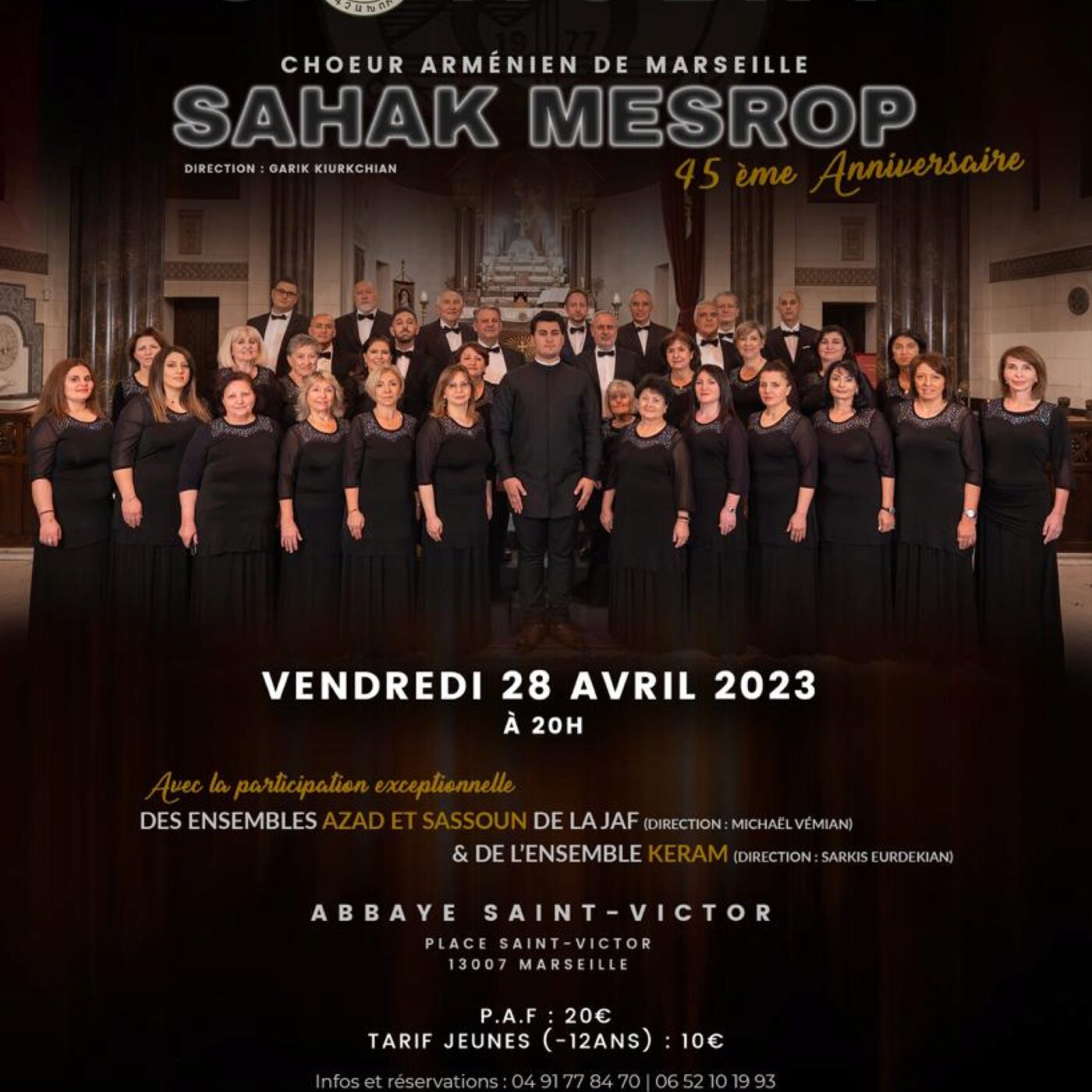 Le choeur arménien Sahak Mesrop fête ses 45 ans à Saint Victor le 28 avril episode artwork