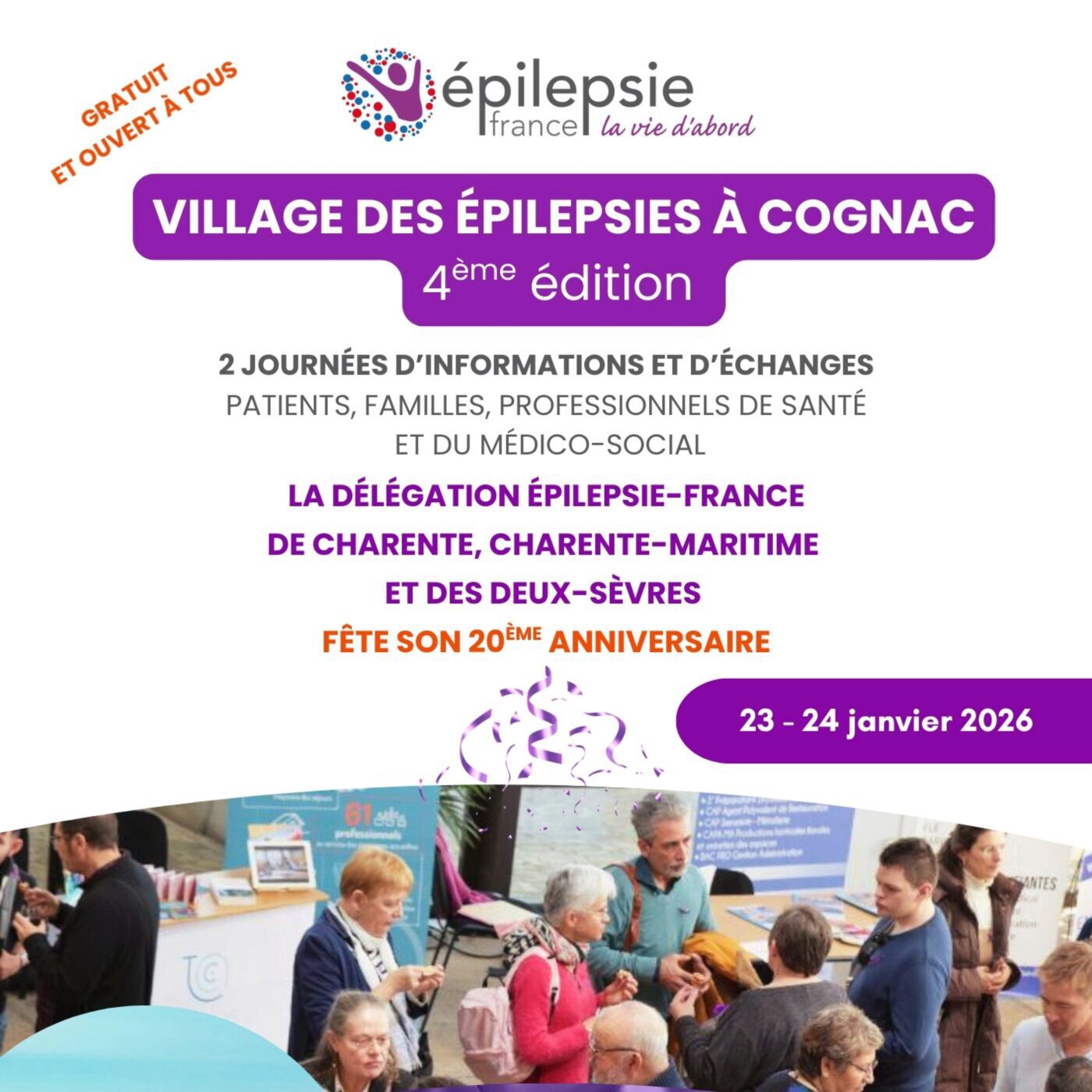 4ème édition du Village des épilepsies à Cognac jeudi et vendredi, 23 et 24/01 episode artwork