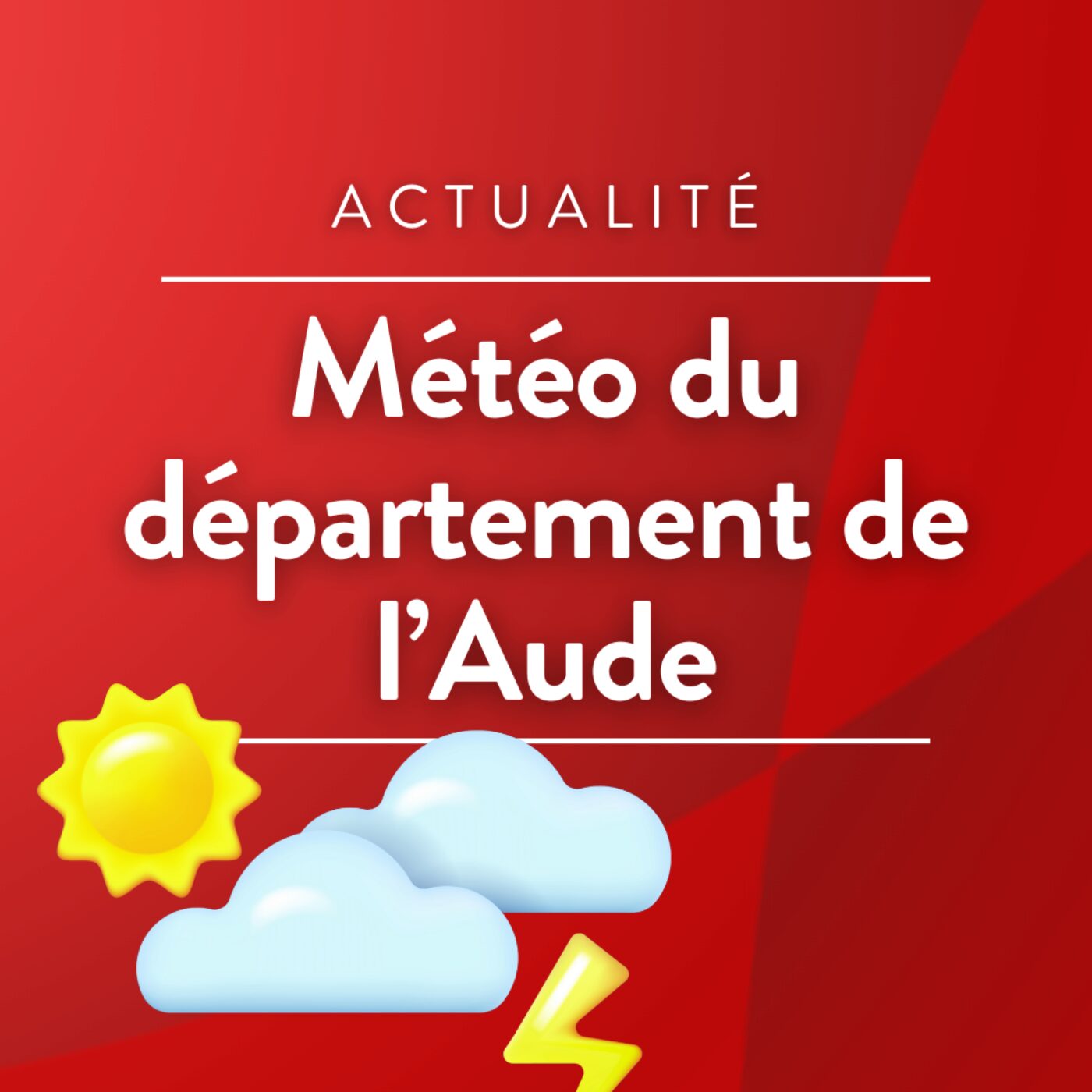 Météo du département de l\'Aude