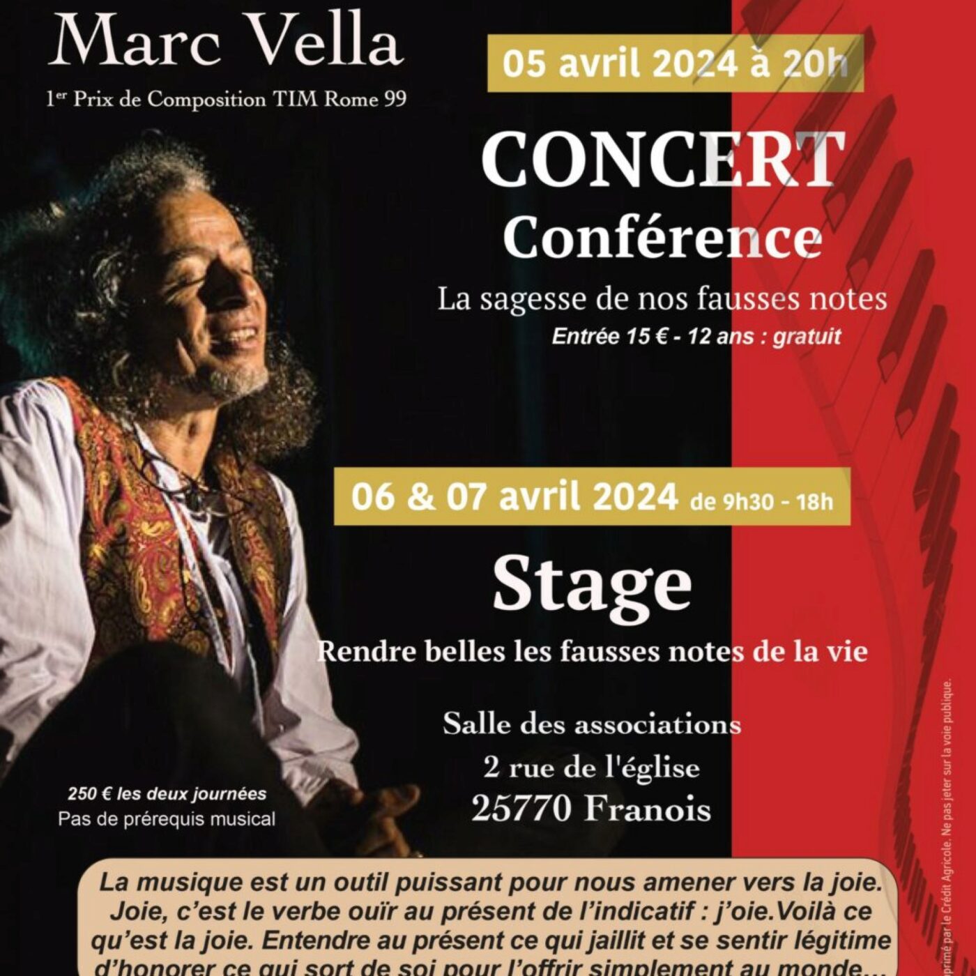 L'association Dev'art accueille à Besançon Marc Vella, le pianiste nomade episode artwork