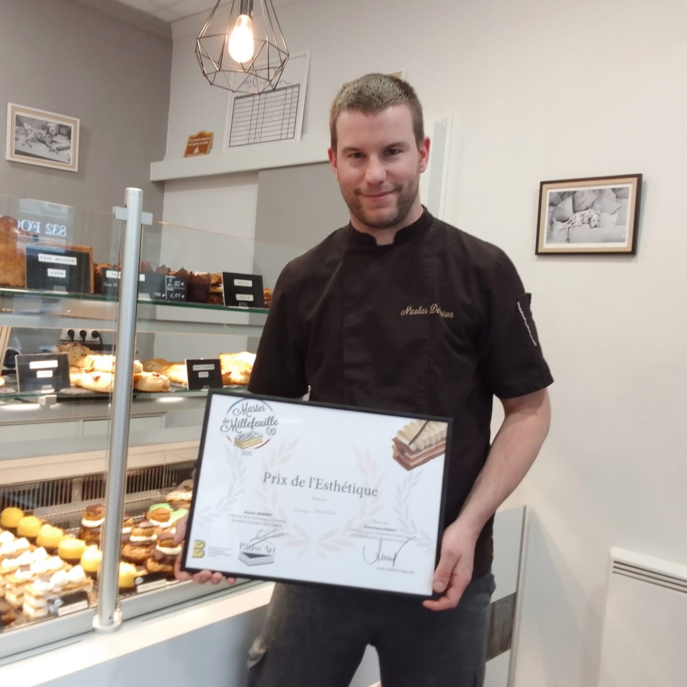 Nicolas Deloison, maître pâtissier à Vitry, sacré Master du Millefeuille 2025