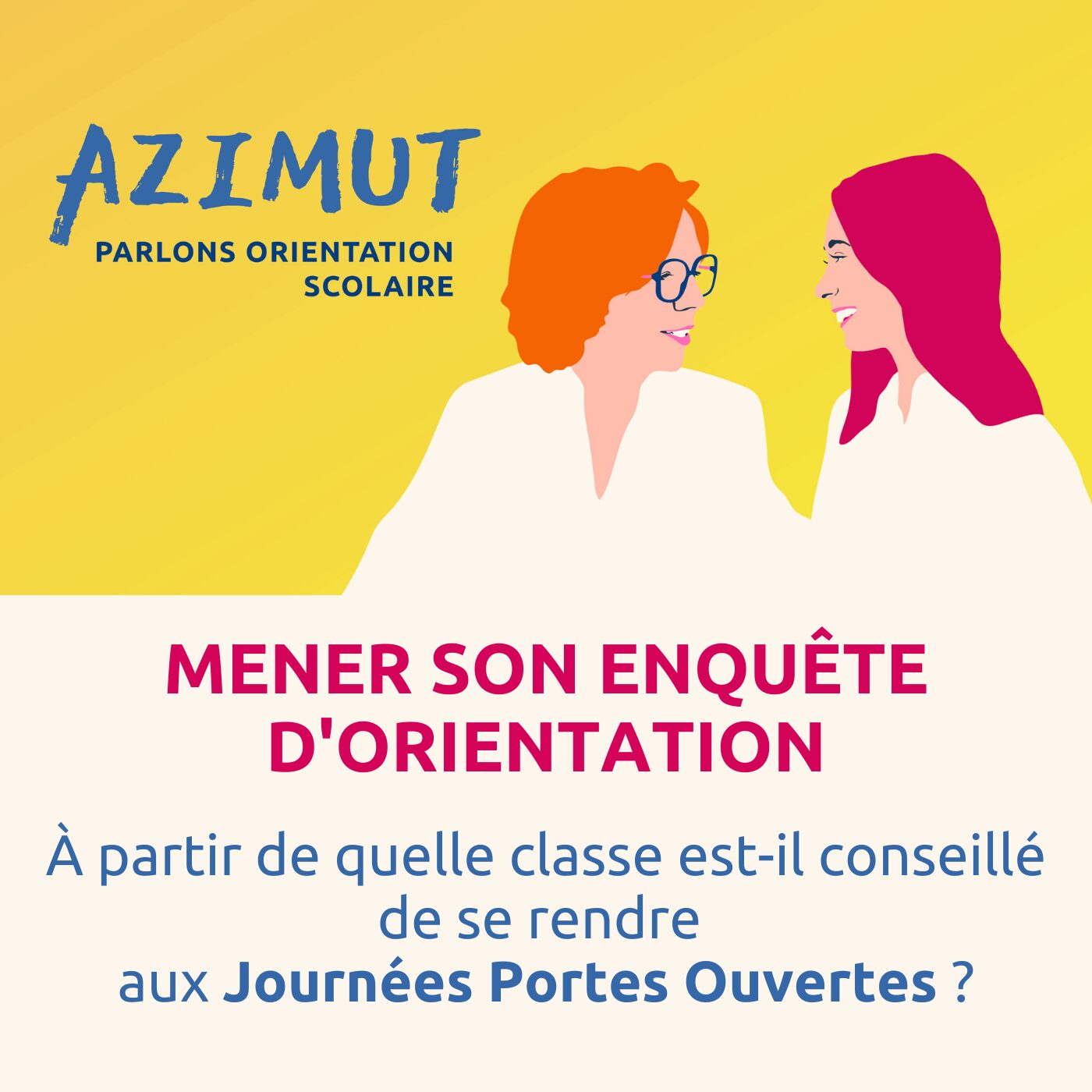 À partir de quelle classe est-il conseillé de se rendre aux Journées Portes Ouvertes ?