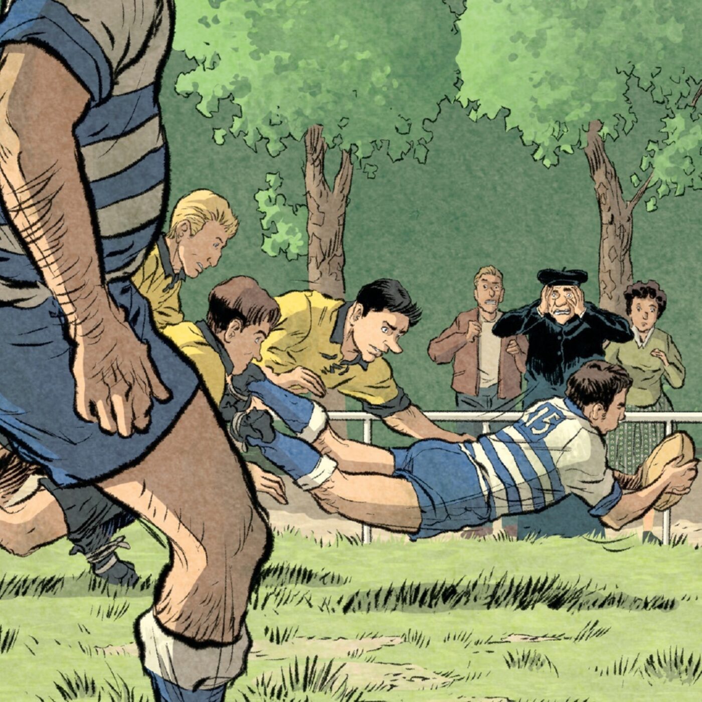 BD : Les vents ovales, l'histoire d'une époque au rythme du rugby episode artwork