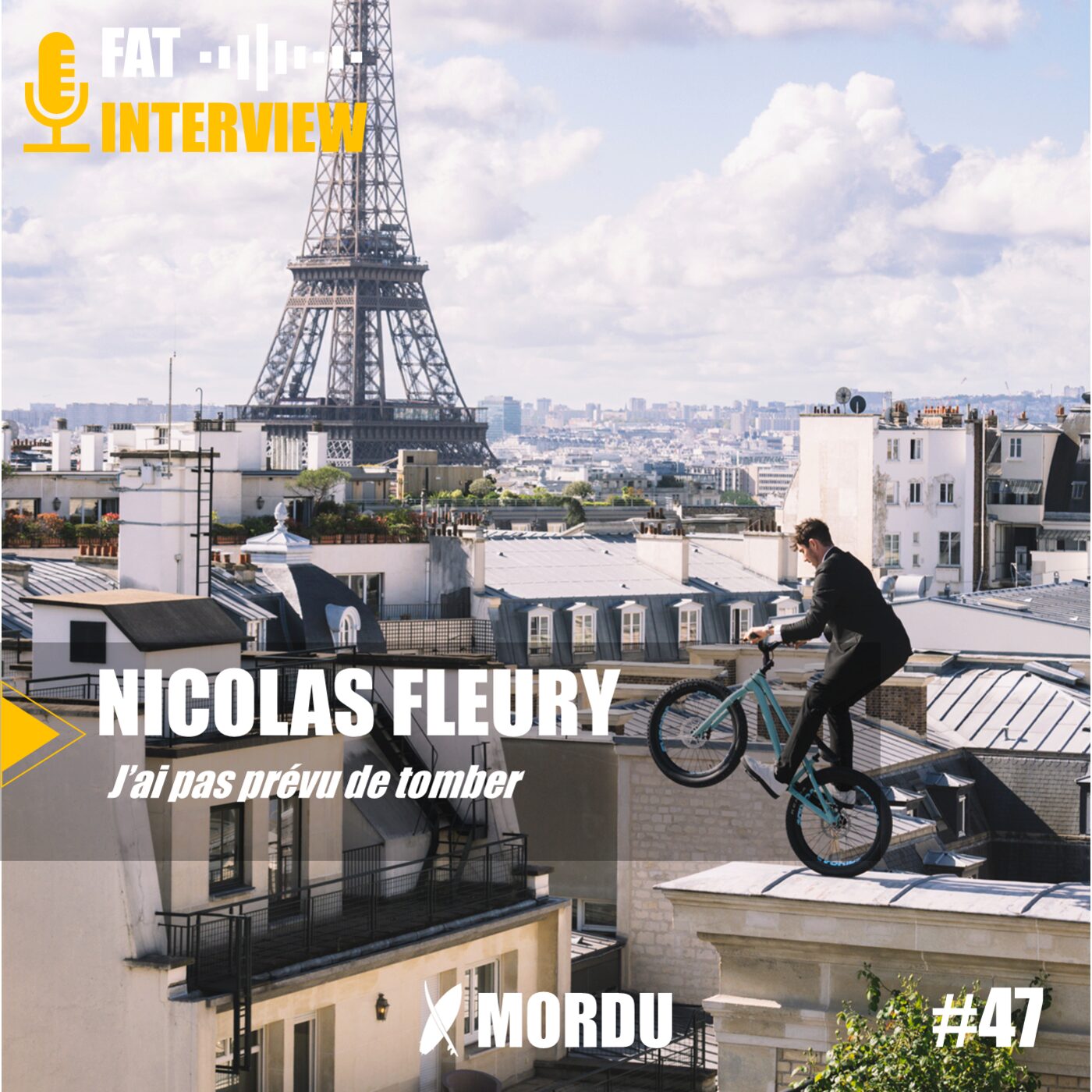 episode cover 47 - Nicolas FLEURY - J'ai pas prévu de tomber | VTT Trail