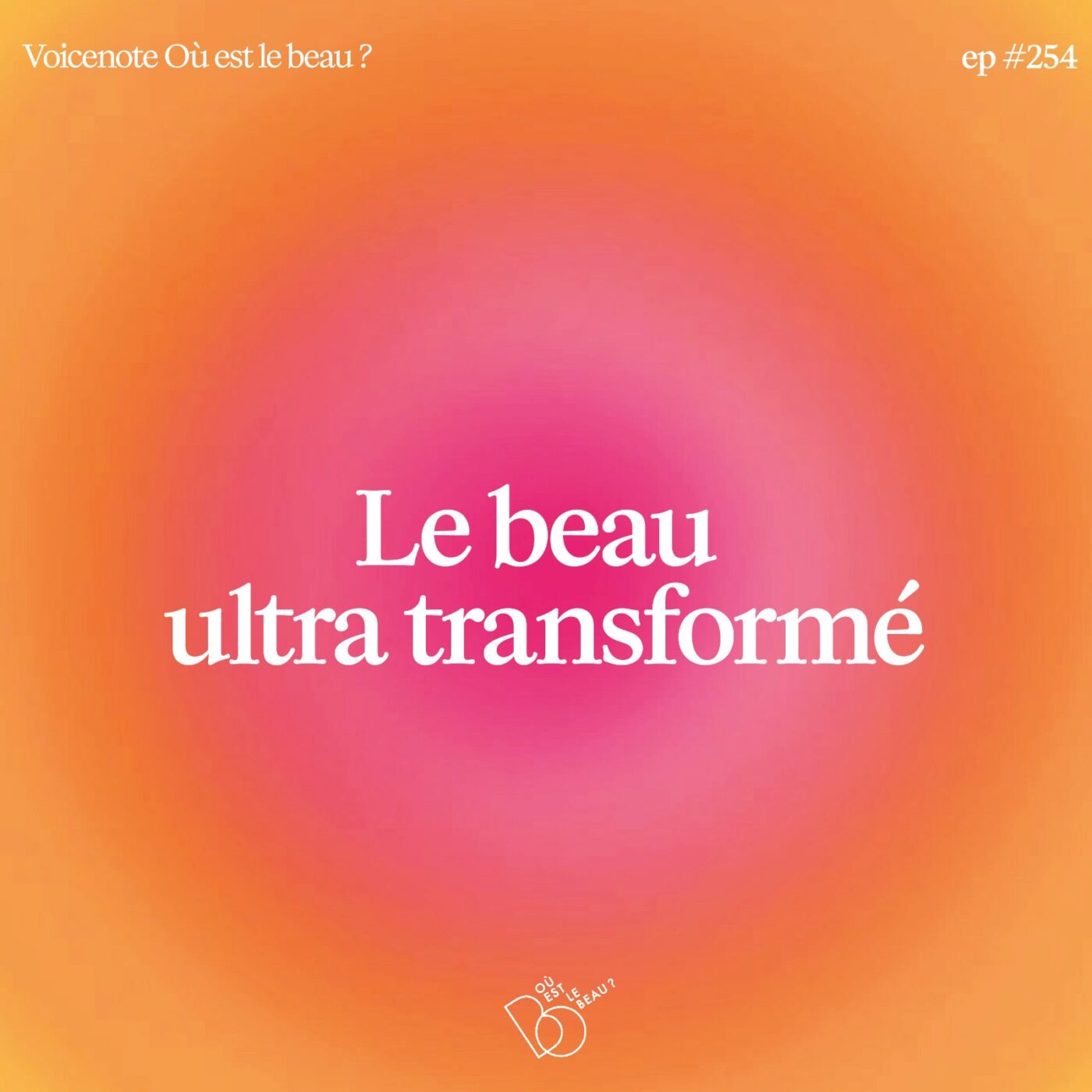#254 - Le beau ultra transformé [Voice Note générale]