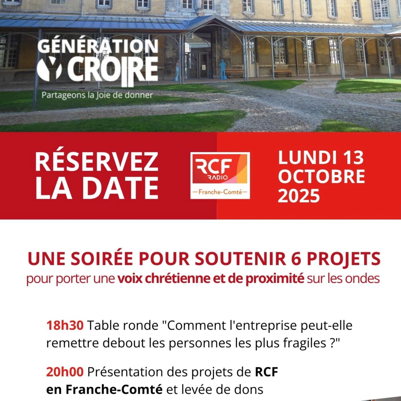 La soirée solidaire "Génération y croire", une soirée de levée de dons pour RCF episode artwork