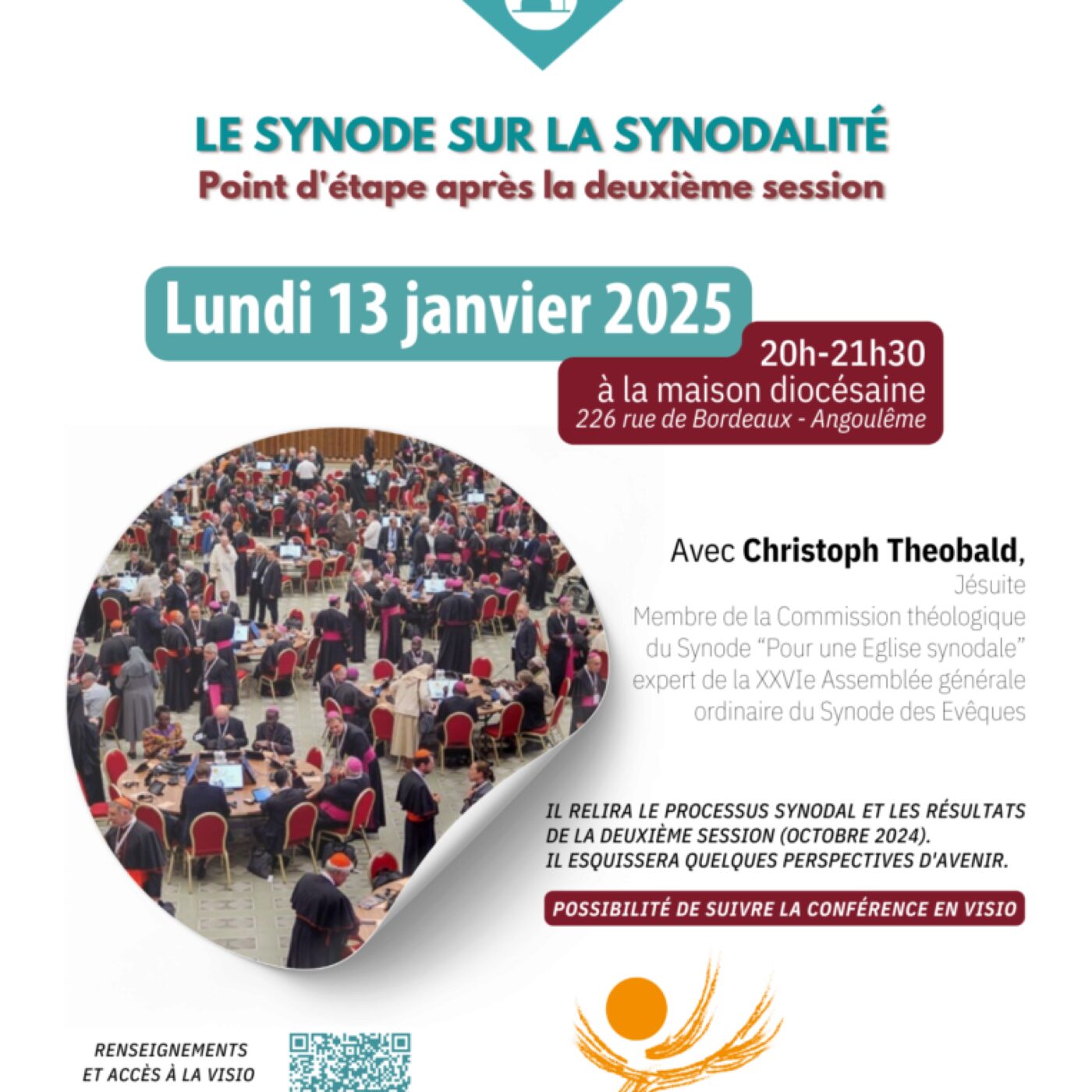 Conférence dédiée au Synode sur la synodalité episode artwork