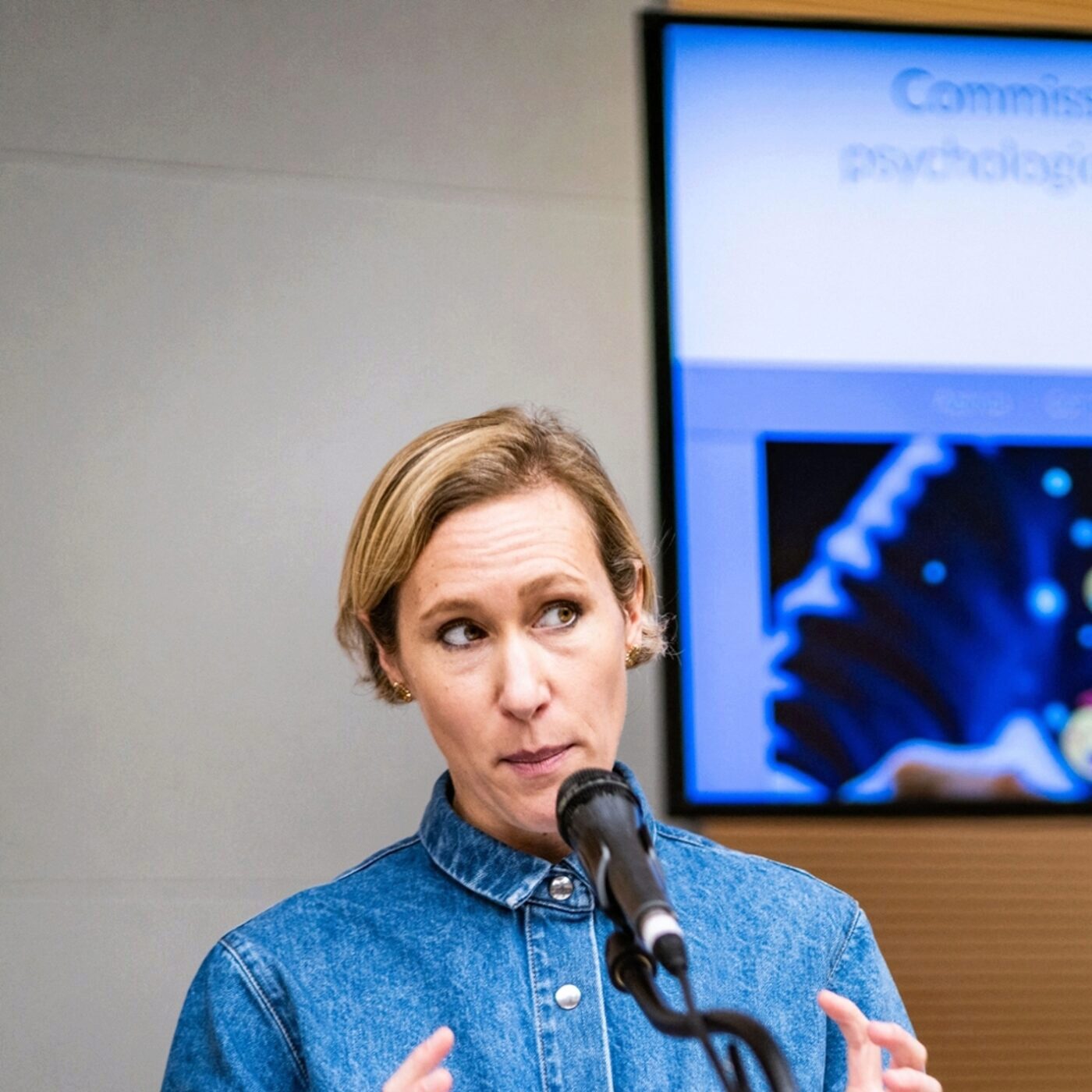 La députée EPR Laure Miller défend l'interdiction des réseaux sociaux aux moins de 15 ans La députée EPR Laure Miller défend l'interdiction des réseaux sociaux aux moins de 15 ans