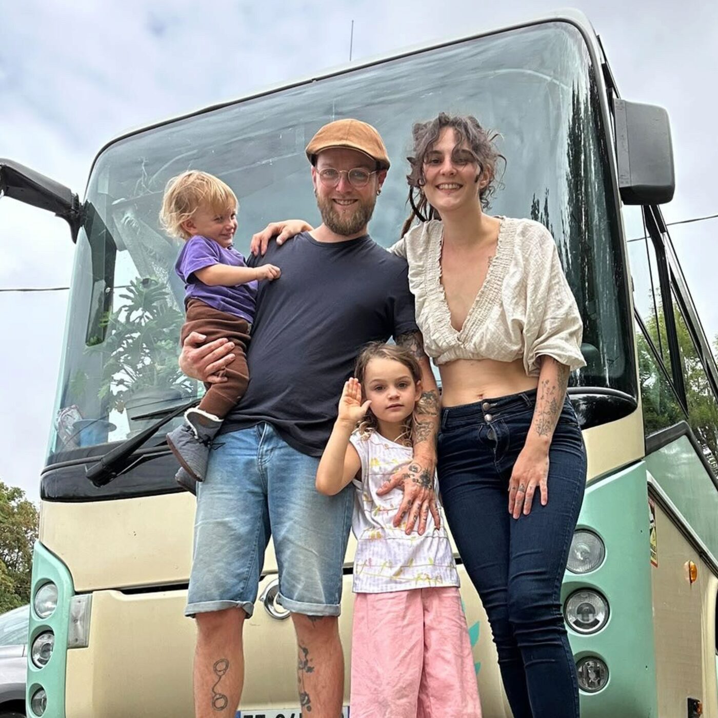 Illustration : Dans le convoi d'une famille nomade 