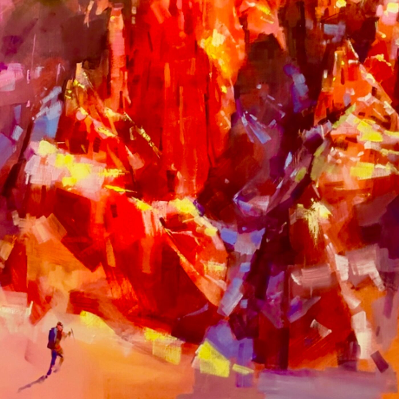 Matière a penser : Sommet enneigé en feu glacé