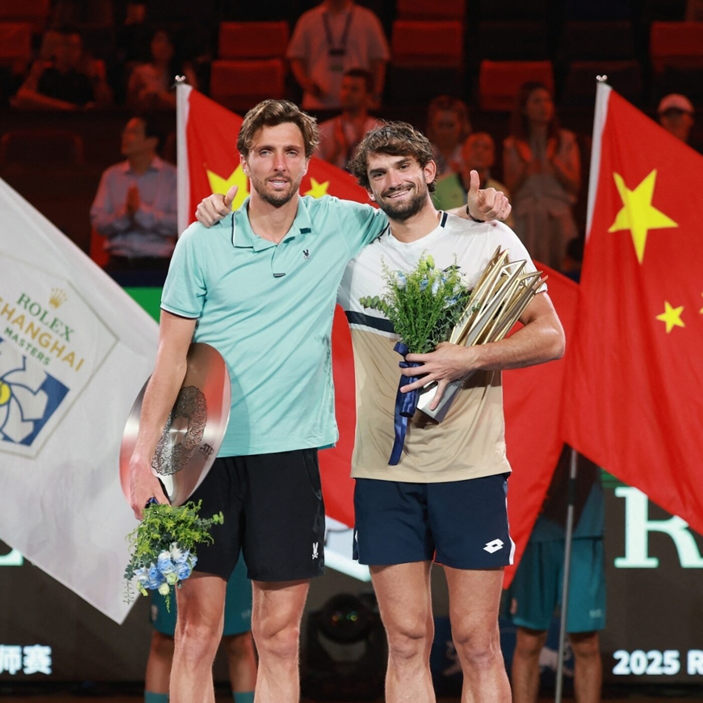Arthur Rinderknech et Valentin Vacherot, joueurs de tennis : "Avoir le cousin en face, c'est un pur bonheur"