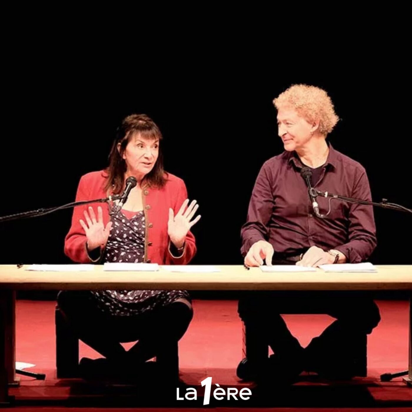 Eve Bonfanti et Yves Hunstad pour leurs spectacles "La tragédie comique" et "Au bord de l'eau"
