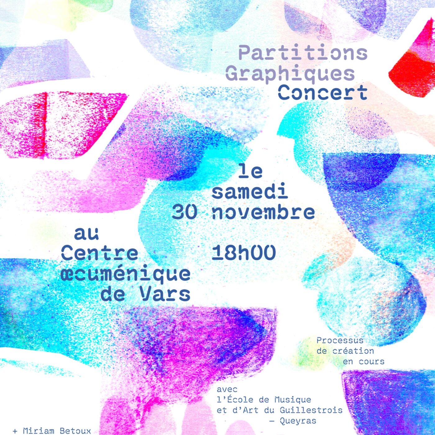Partitions graphiques, concert du 30 novembre à Vars avec Miriam Bétoux episode artwork