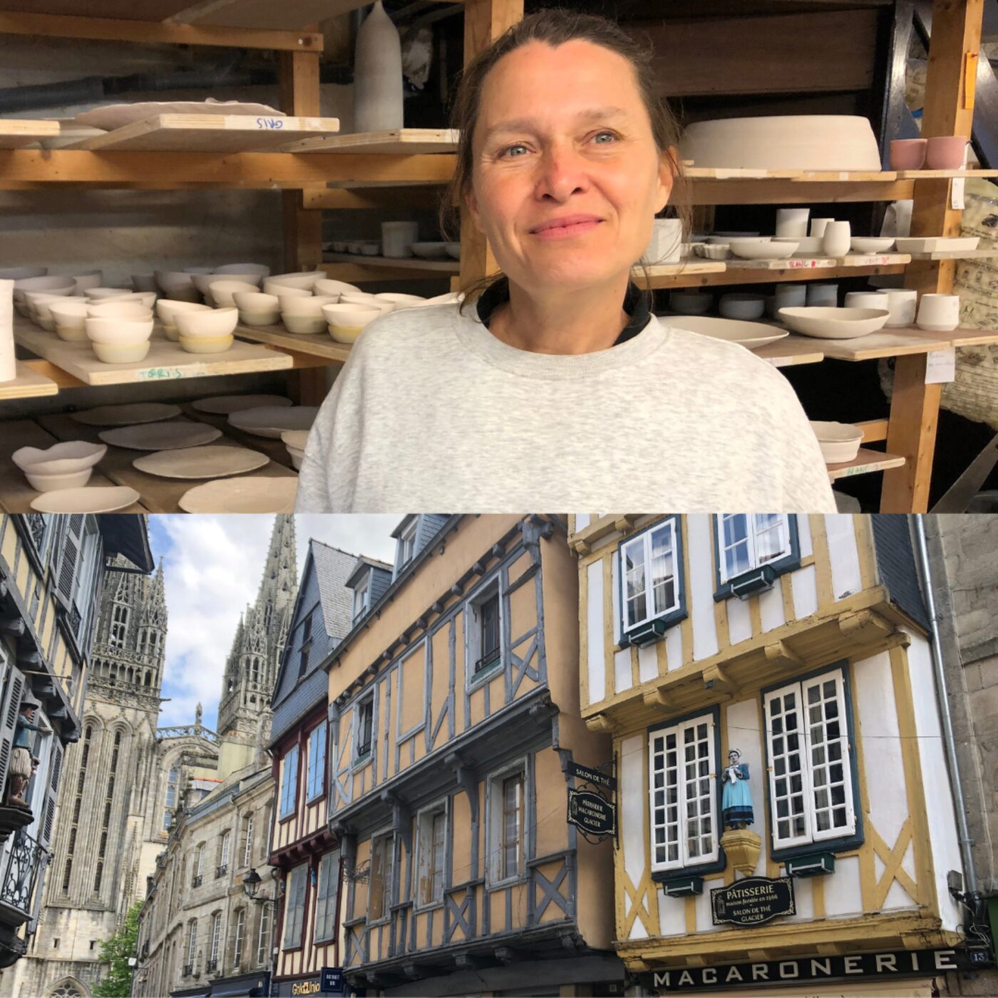 En Bretagne, Nathalie céramiste à Douarnenez et Laurent guide à Quimper episode artwork
