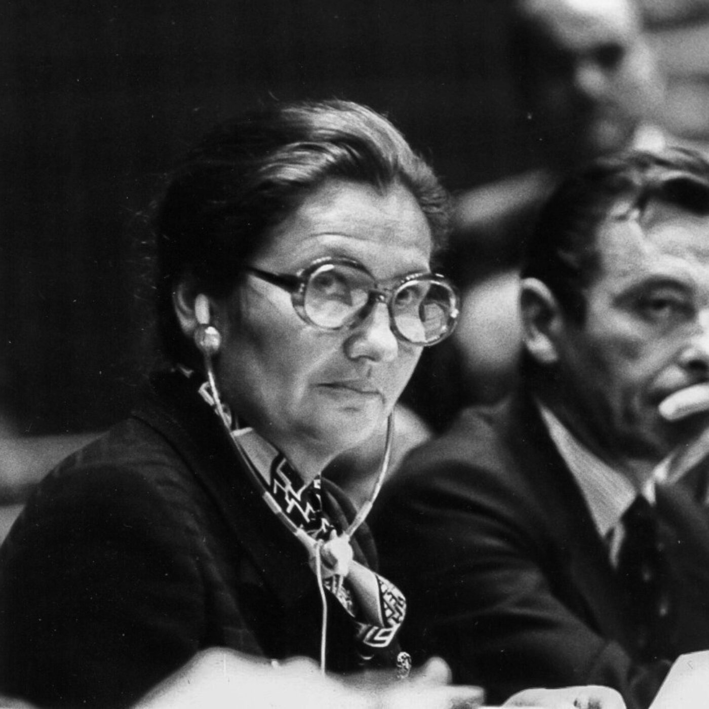 26 novembre 1974 Simone Veil à la tribune de l'Assemblée Nationale
