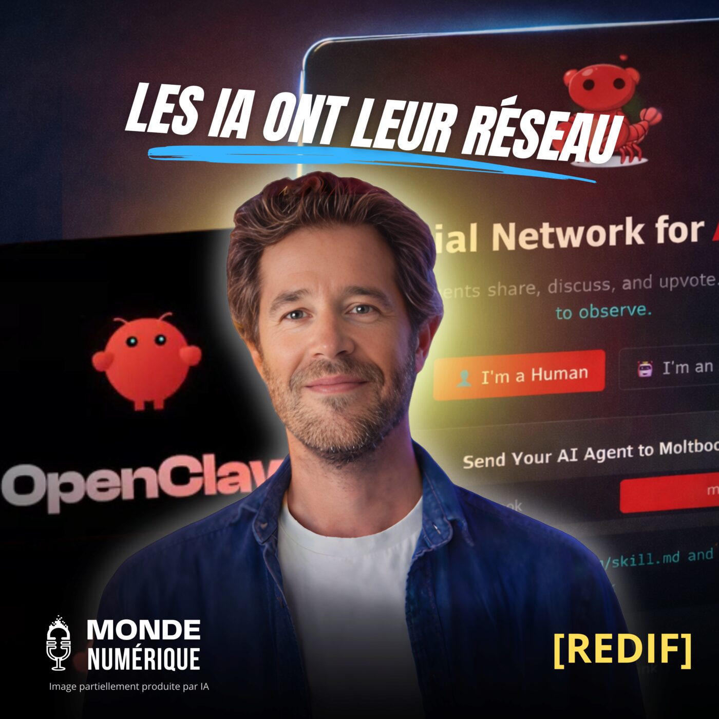🎤 Moltbook et OpenClaw : les IA commencent-elles à travailler sans nous ? (Nicolas Guyon, Comptoir IA) [REDIF]