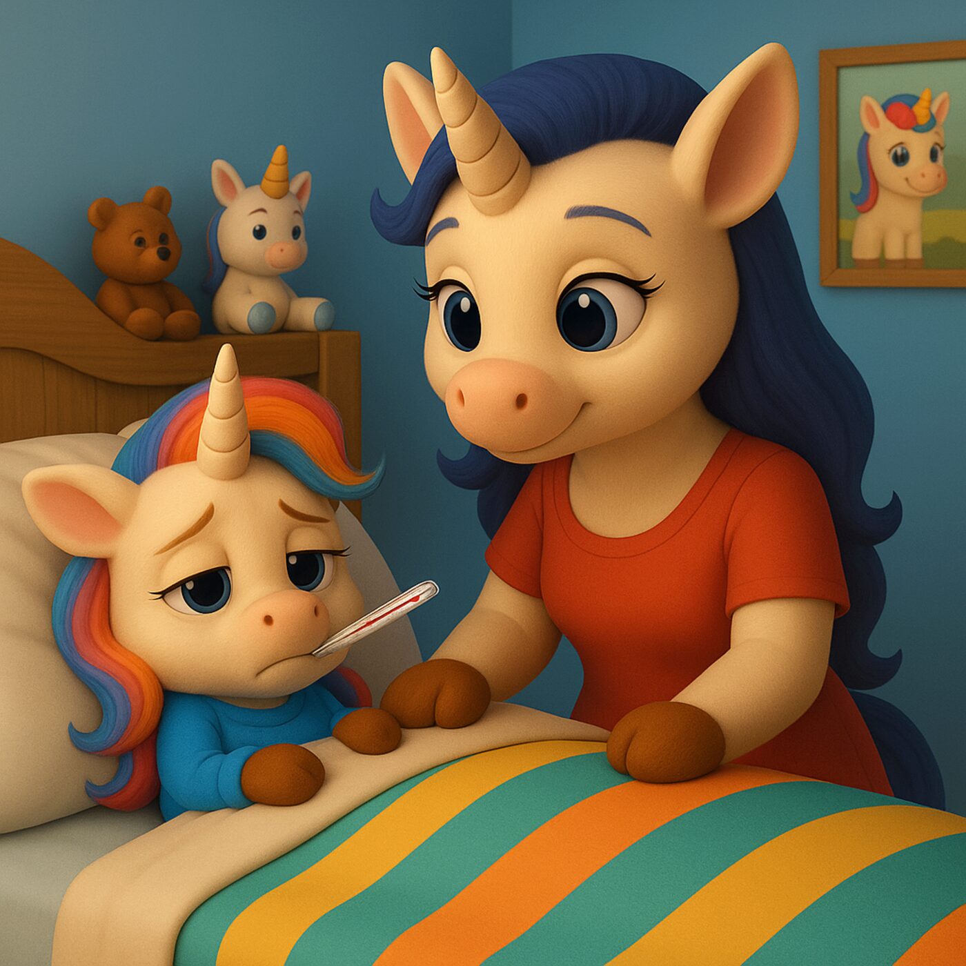 Petite Licorne est malade Petite Licorne est malade