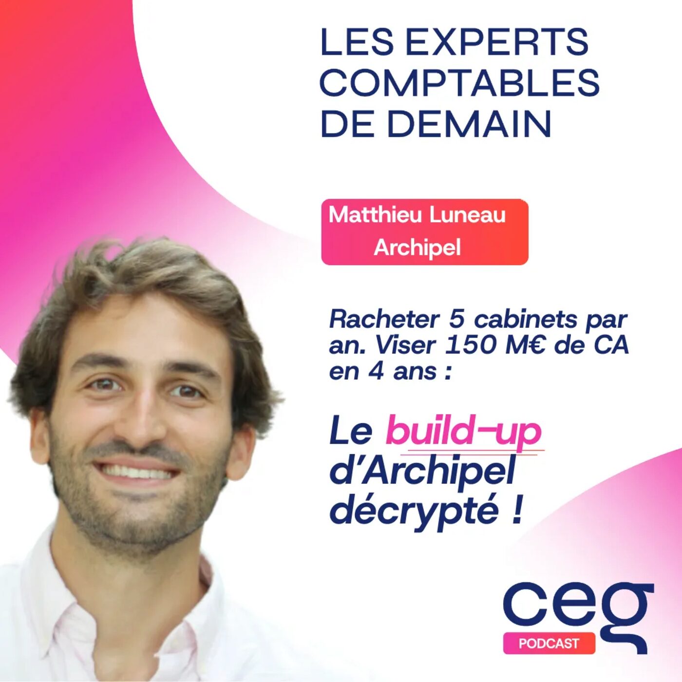 #61 Racheter 5 cabinets par an. Viser + de 150 M€ de CA en 4 ans. Le build-up d’Archipel décrypté ! |  Matthieu Luneau, Groupe Archipel