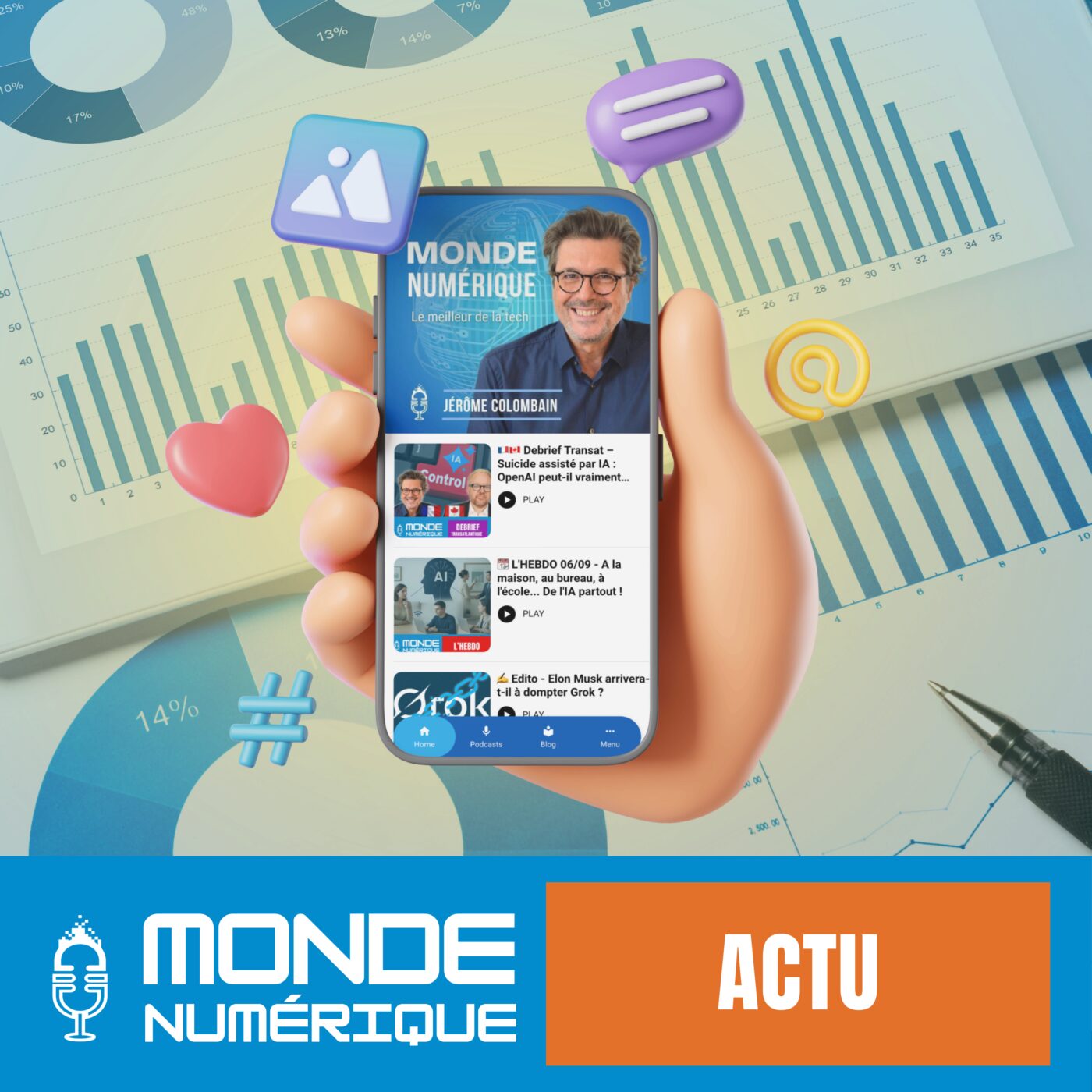 📰 Informatif, neutre, sympa... Ce que révèle le sondage auprès des auditeurs de Monde Numérique