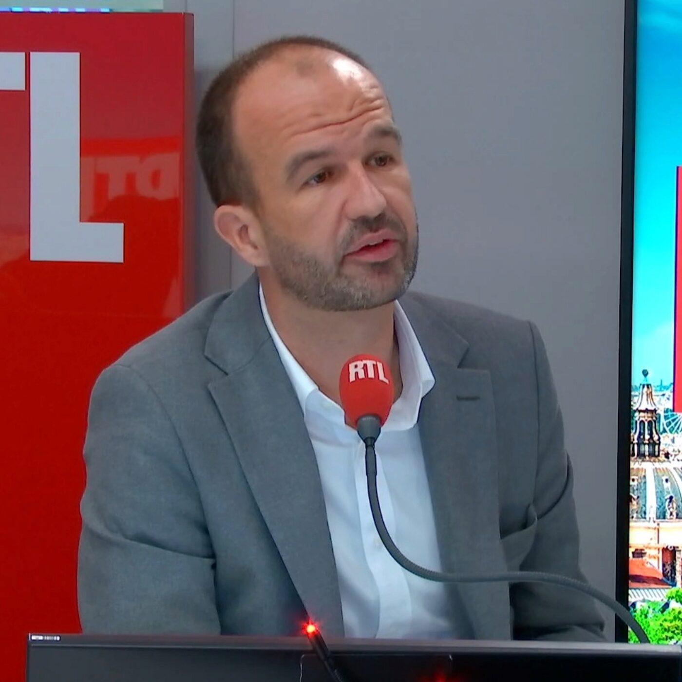Manuel Bompard ne croit pas que l'hypothèse d'un ministre de gauche "soit sur la table"