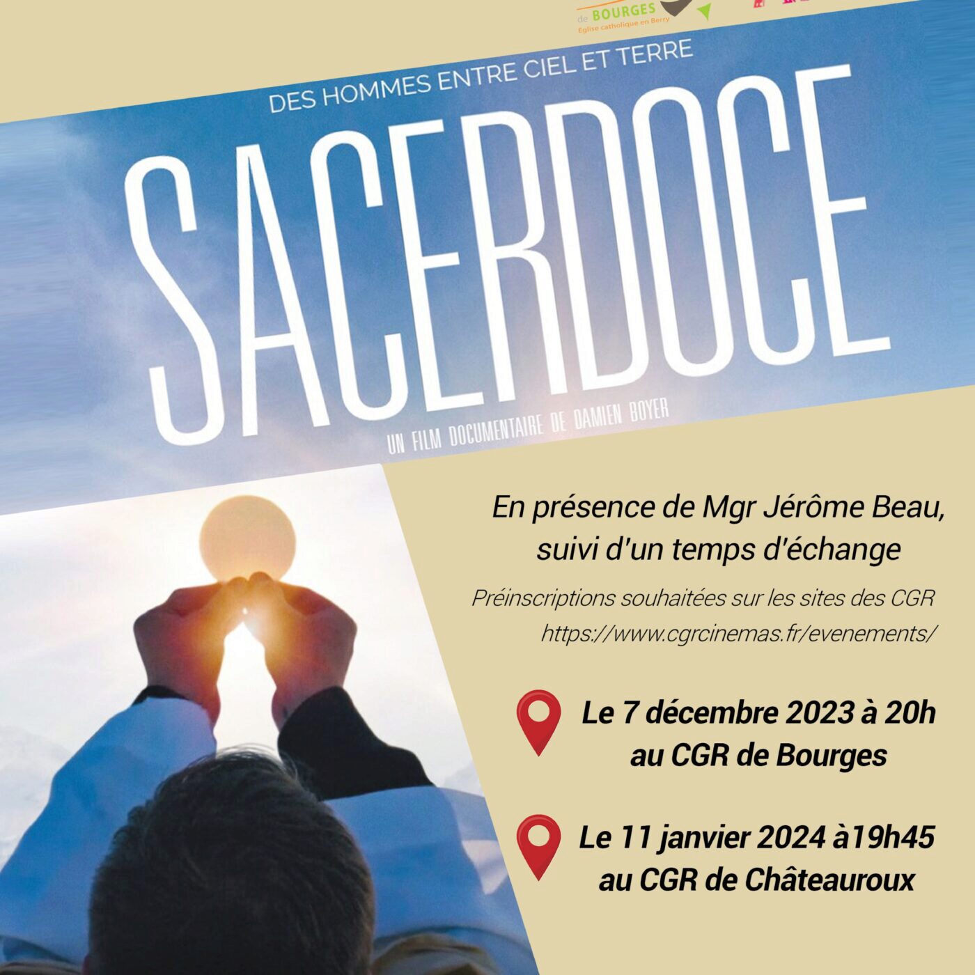 Le film "Sacerdoce" en ciné-débat aux CGR de Bourges et Châteauroux episode artwork